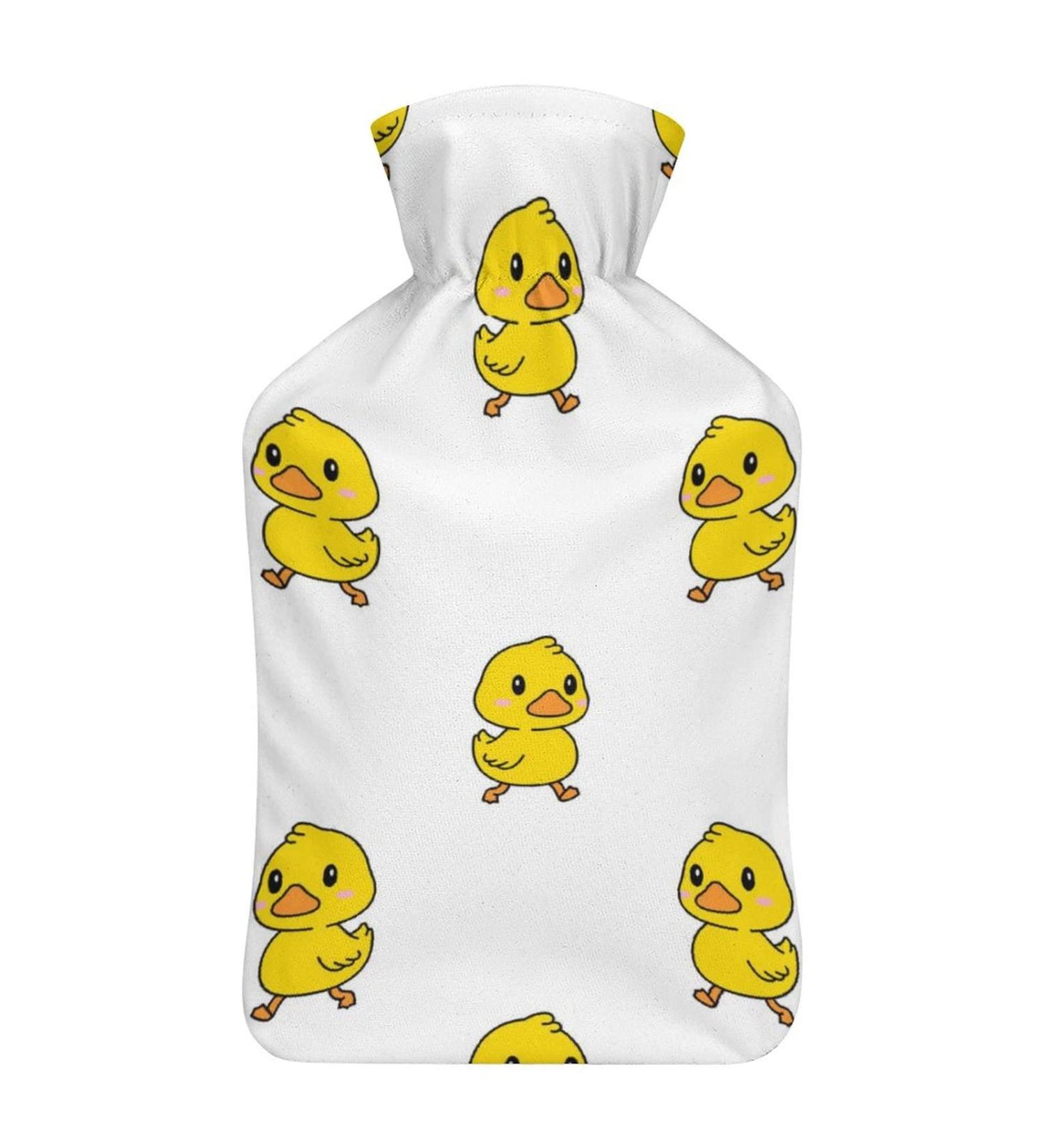 Loving Duck Hot Water Bottle with Plush Cover | Hand Warmer for Adults & Children | 26.5x15.3cm - International Shipping Available - Buy Online on GoSupps.com