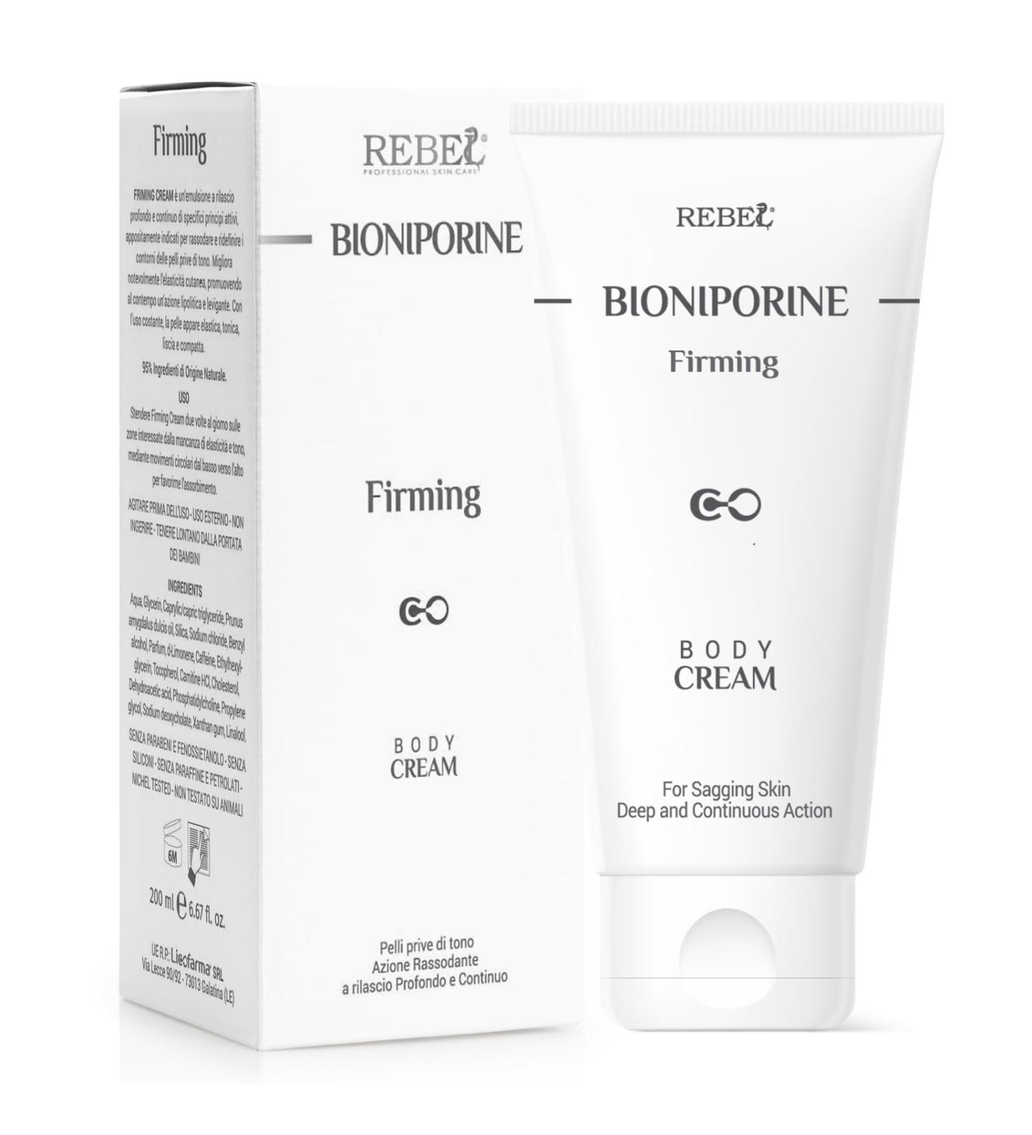  Licofarma Bioniporine Firming Body Cream | Elastic and Toning Action | Against Localised Adiposities | Detoxifying Action | Tube 200 ml - Buy Online on GoSupps.com