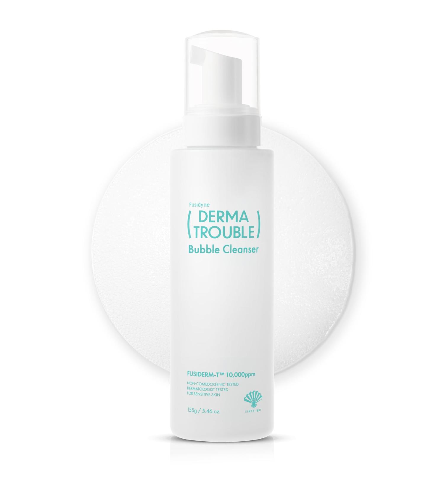 Derma Trouble Bubble Cleanser - Gentle Low-pH Acne Cleanser (5.46oz) | Korean Skincare for Comedonal Acne Removes Sebum & Impurities - Buy Online on GoSupps.com