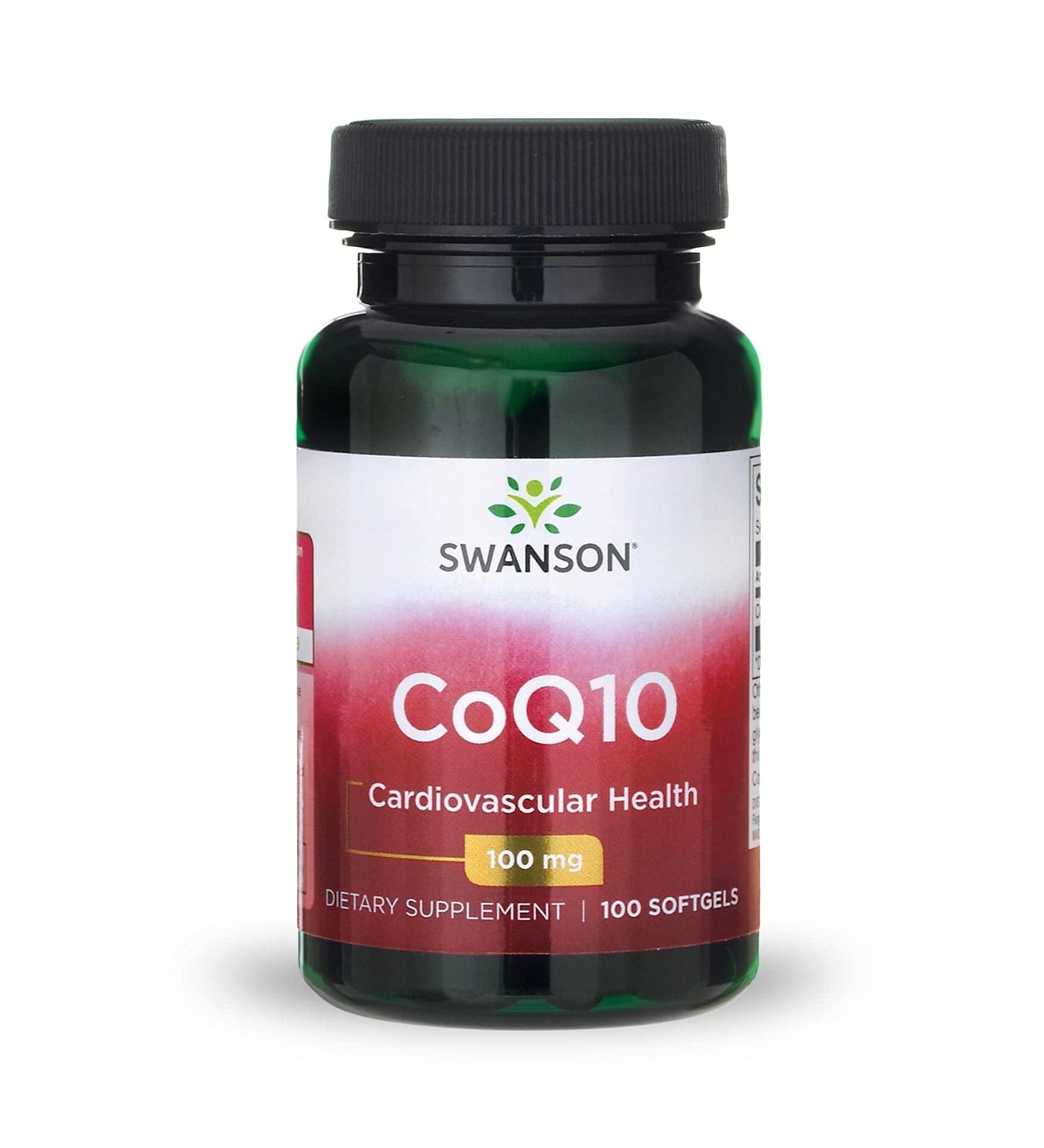 Swanson CoQ10 Supplement - Energy Boosting Antioxidant - 100mg 100 Softgels | High-Quality Coenzyme Q10 for Heart Health & Energy Support - Global Shipping Available - Buy Online on GoSupps.com