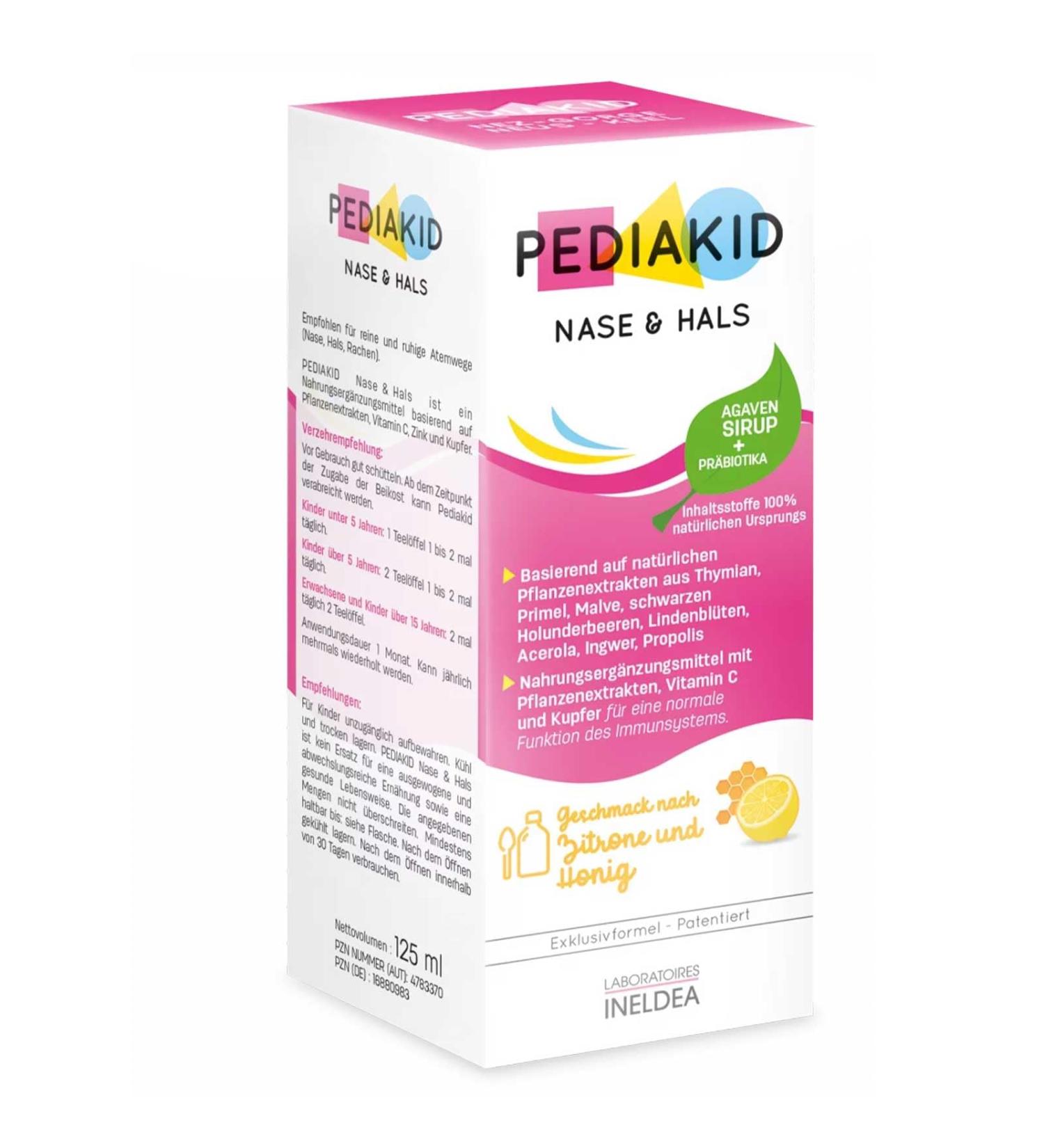 Pediakid Nose (Honey and Lemon Flavour) 125ml (Limon - Honey)