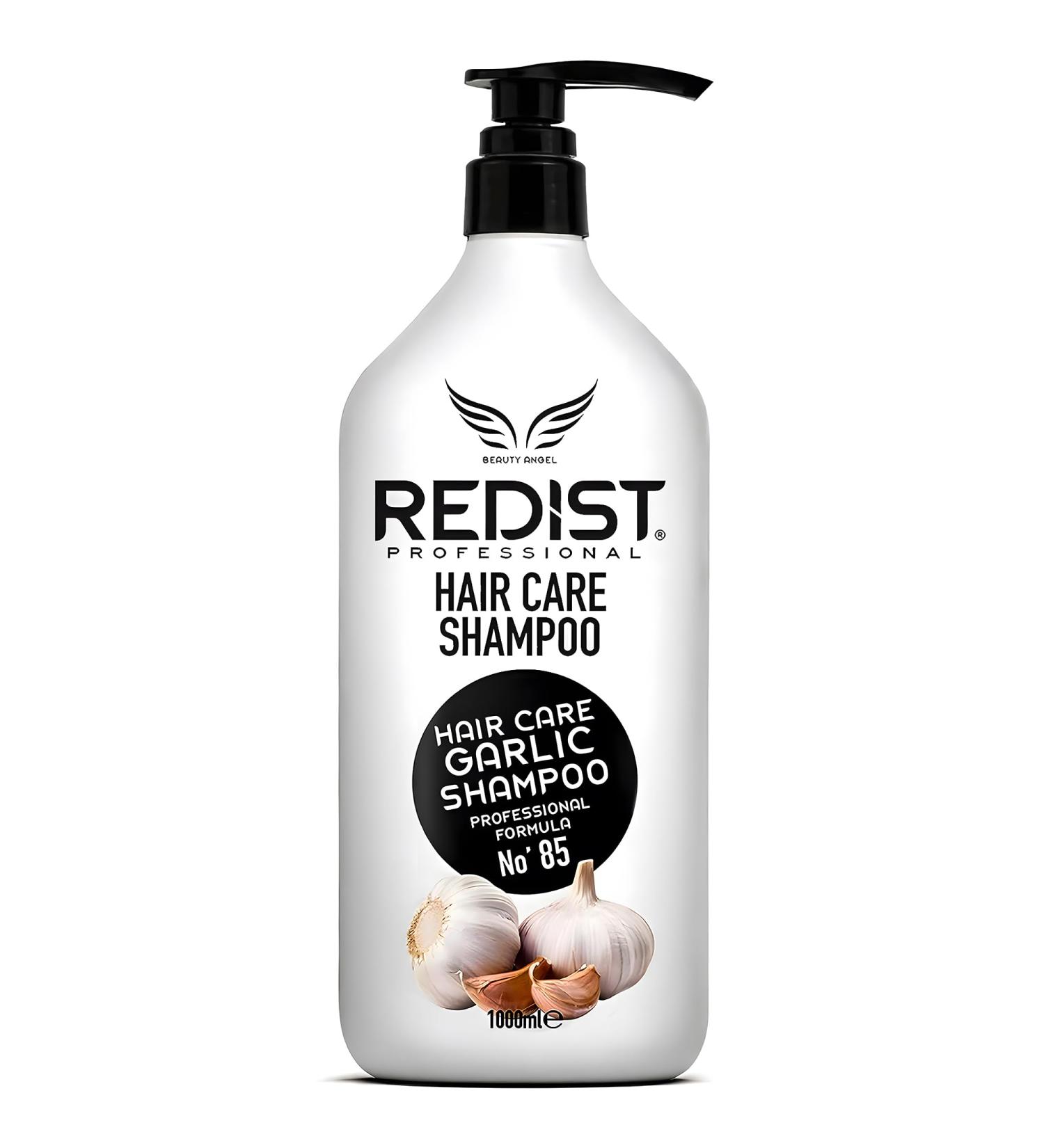 Redist Garlic Hair Care Shampoo 1000ml | Garlic Hair Shampoo | Intensive Repairing Hair Treatment | Anti Hair Loss for Women & Men | Brittle-Dry-Stressed Hair - Buy Online on GoSupps.com