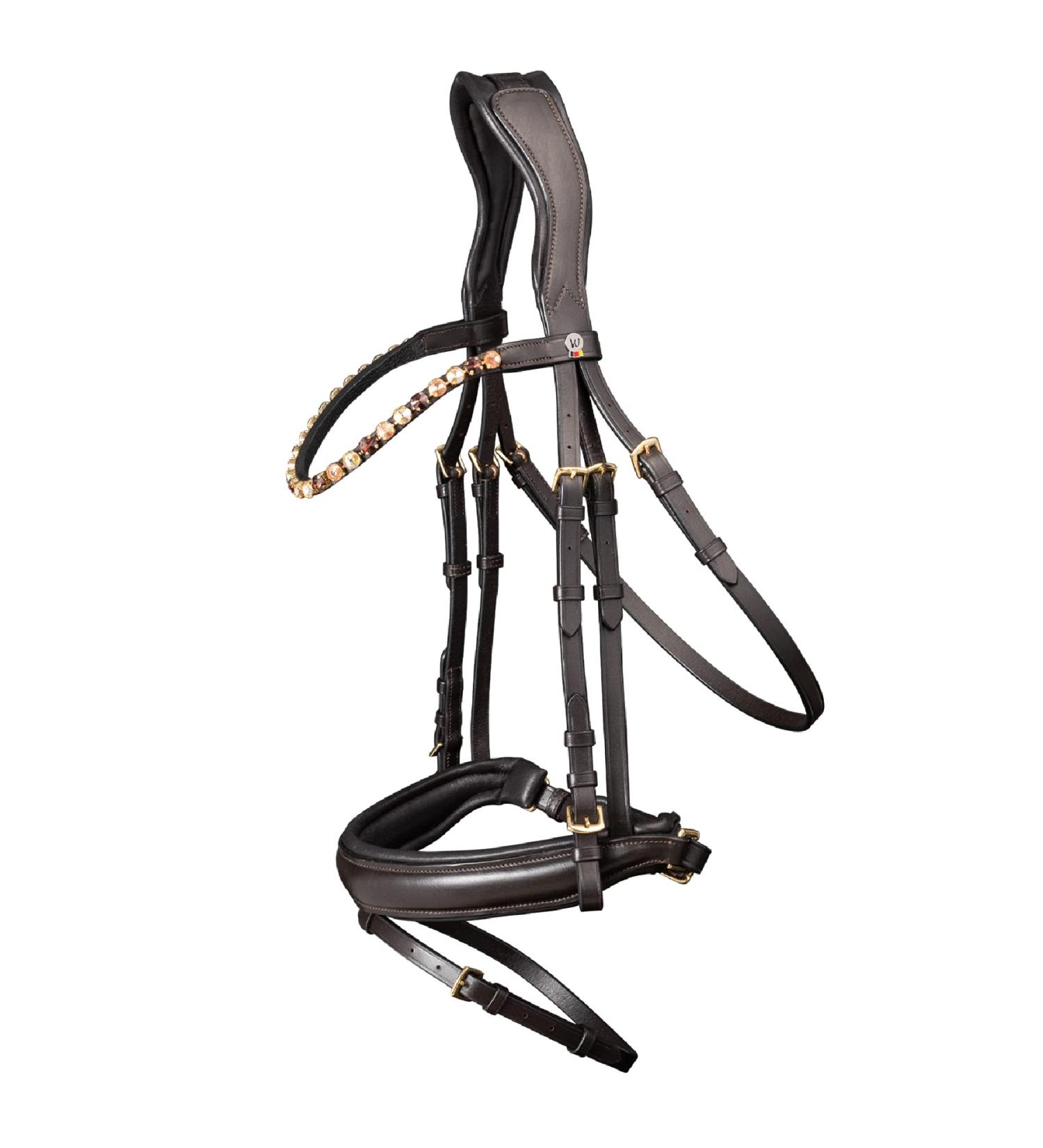 WALDHAUSEN X-Line Goldheart Bridle - Swedish Combination Brown VB | International Shipping Available - Buy Online on GoSupps.com