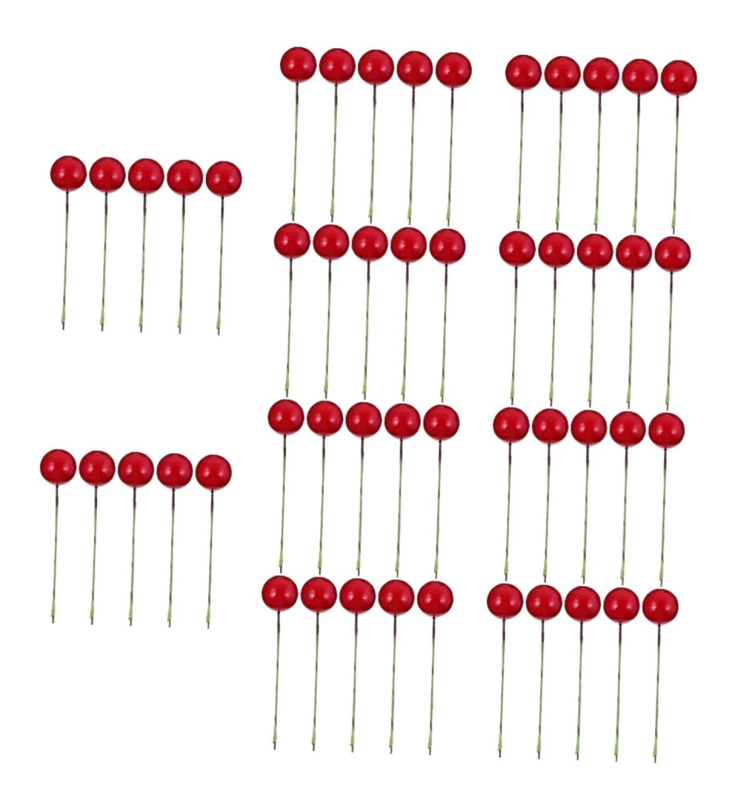 Zerodeko 1440 Pcs Diy Foam Red Fruit Decor Photo Props Fake Artificial Fruit Berry Picks Red Berry Stems Red Berries Artificial Berries Simulation Berries Garland Craft Fruit Wreath Redx10pcs 2x2x2cmx10pcs - Buy Online on GoSupps.com