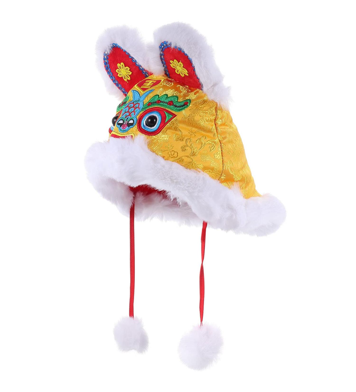 Gadpiparty Kids Bonnet Tiger Hat Bonnets for Babies Chinese Hat Chinese New Year Hat Tiger Year Kids Hat China Baby Yellow - Buy Online on GoSupps.com