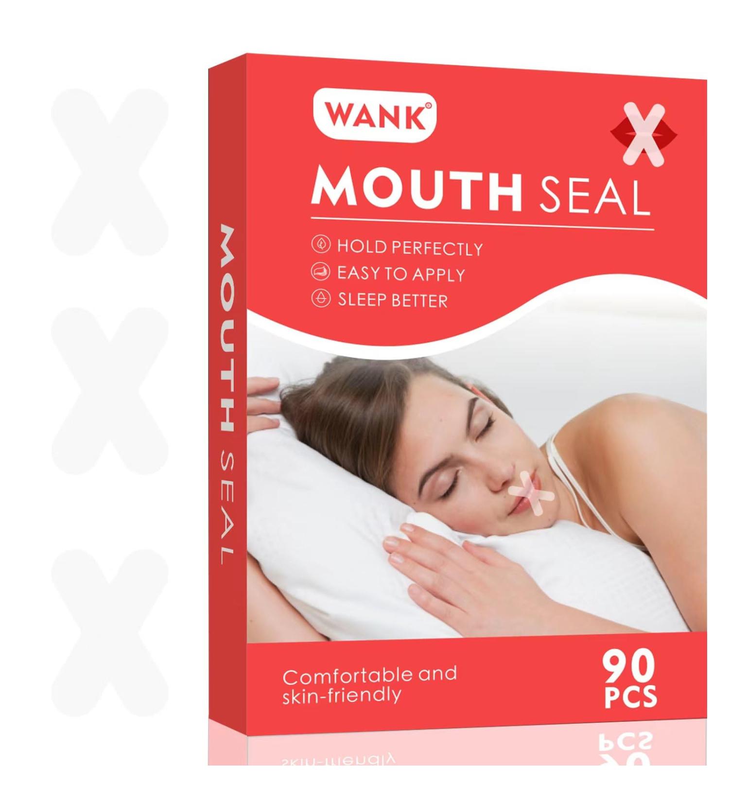 WANK Mouth Seal Tape for Improved Nose Breathing and Snoring Reduction - 90 pcs - Buy Online on GoSupps.com