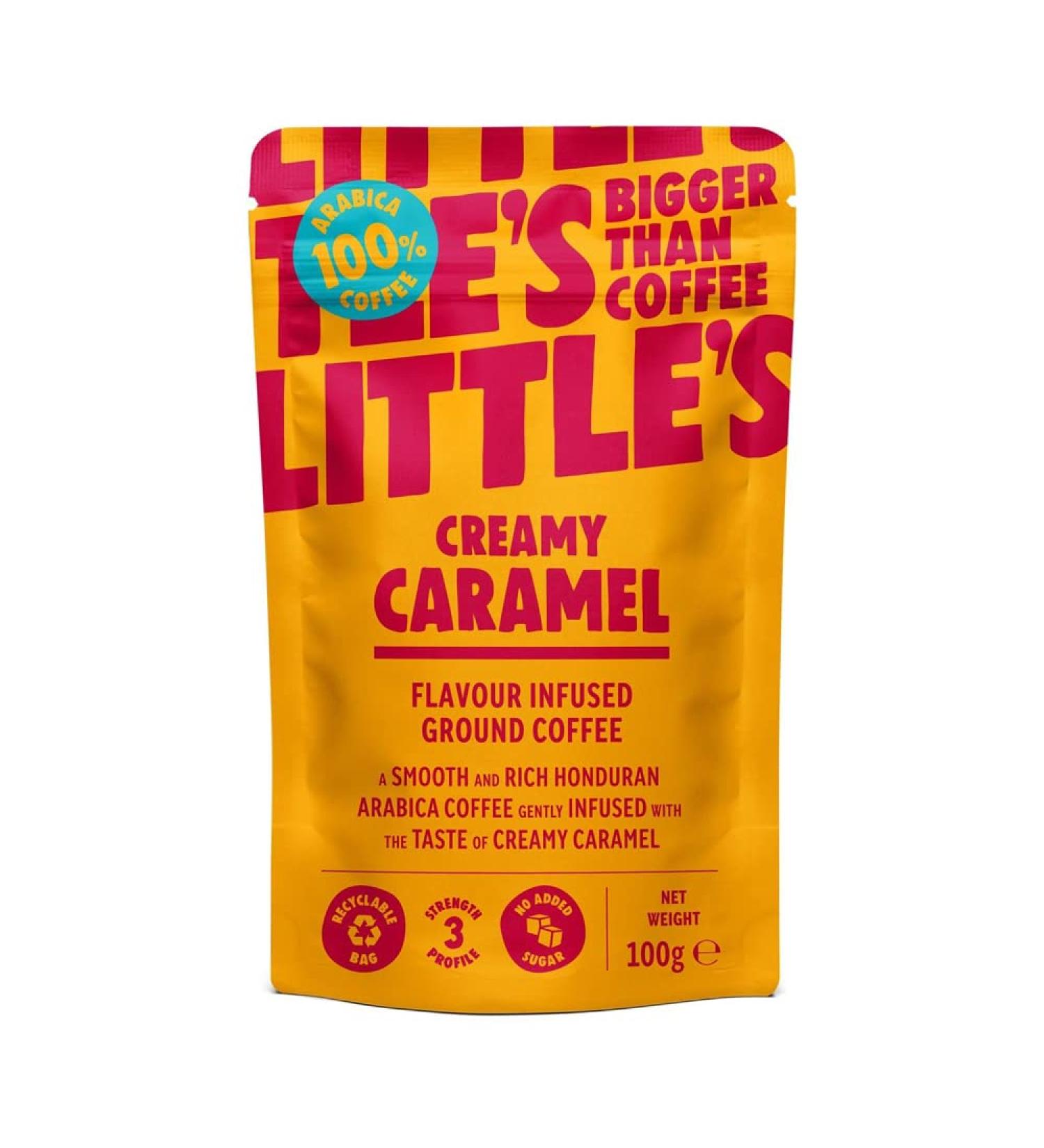 Little's Creamy Caramel Flavoured Ground Coffee 100g Pouch