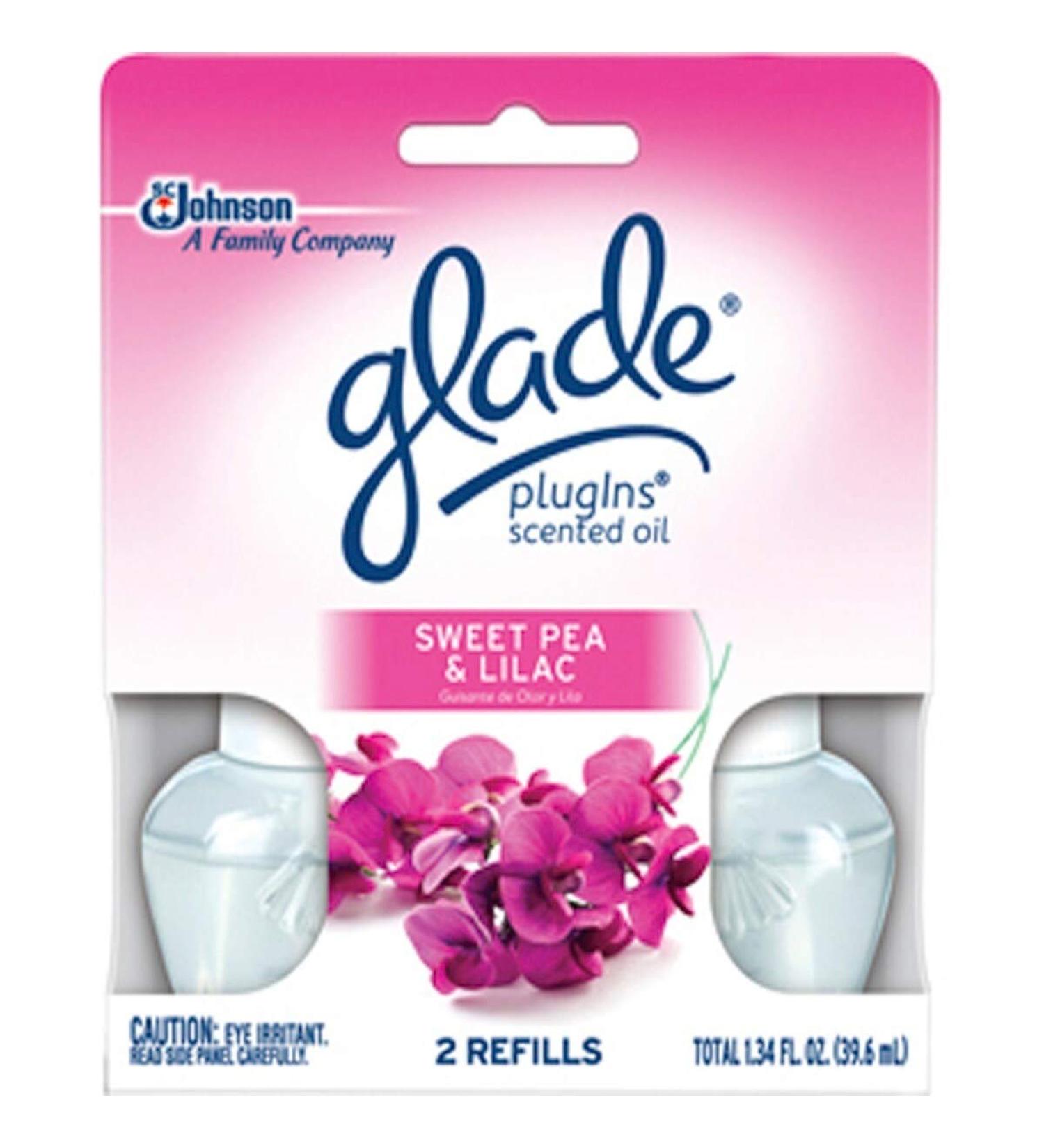 Glade PlugIns Scented Oil Air Freshener Refill Sweet Pea & Lilac 1.34 oz