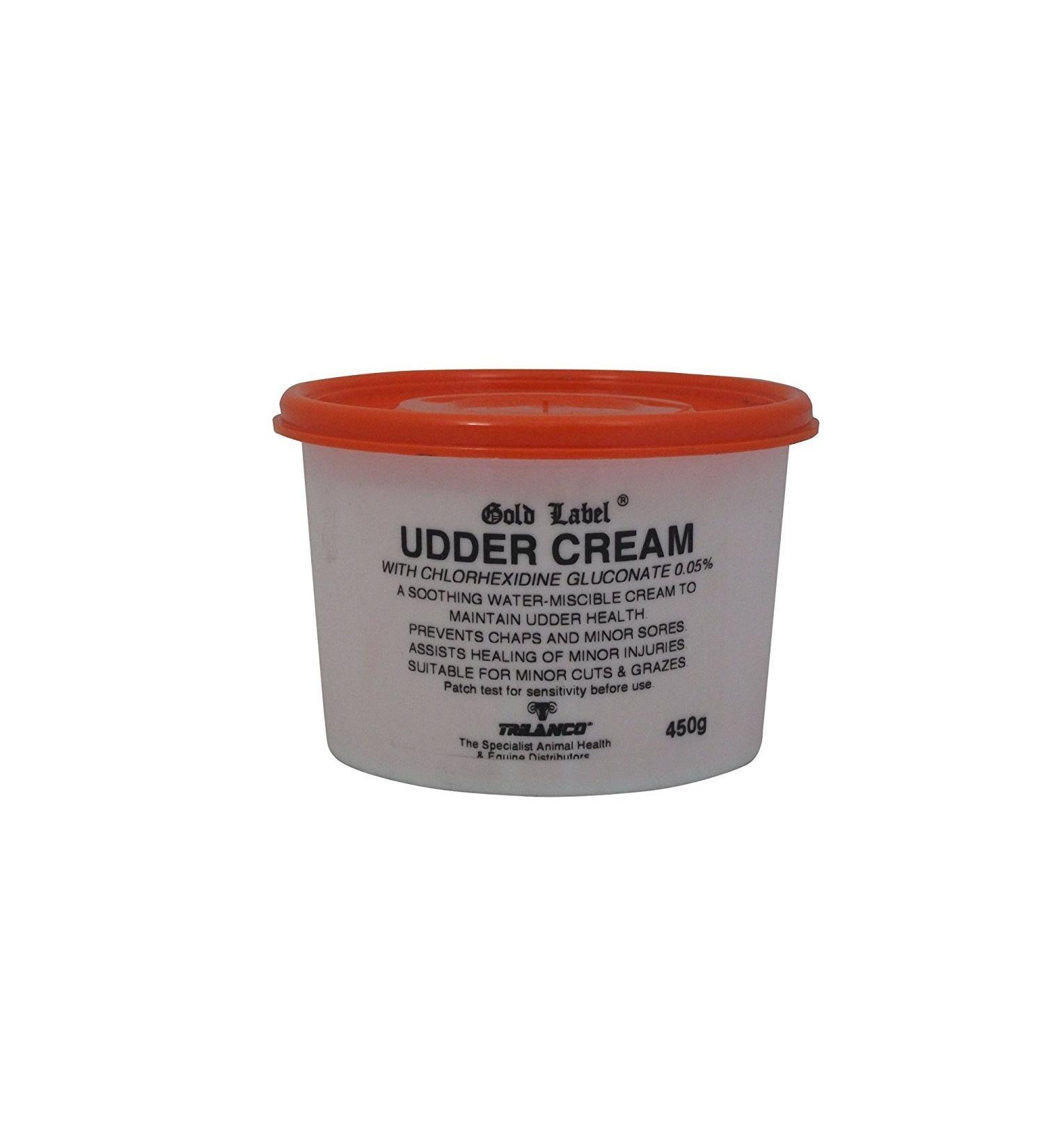 Udder Cream Gold Label Antibacterial Chlorhexidine Prevents Chaps and Sores 2 KG