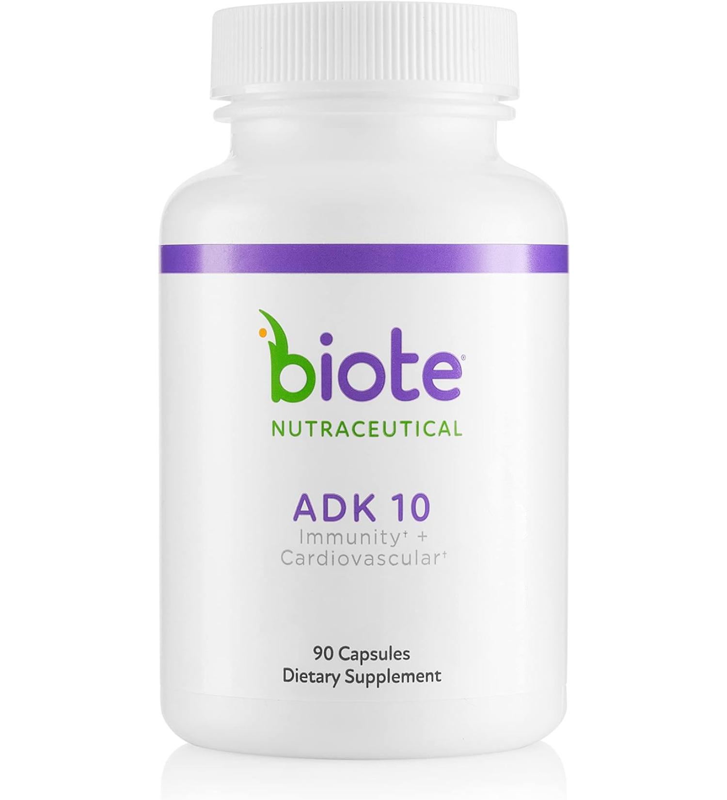 Bio TE ADK 10 - New Formula | 90 Capsules | Supports Overall Health - Buy Online on GoSupps.com