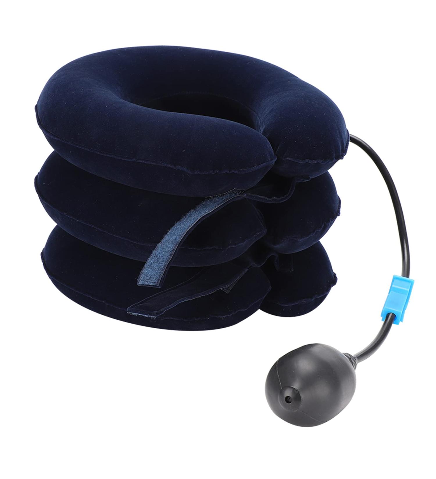 Buy Inflatable Neck Brace & Stretching Device - Breathable Neck Traction Support for Pain Relief - International Shipping Available - Buy Online on GoSupps.com