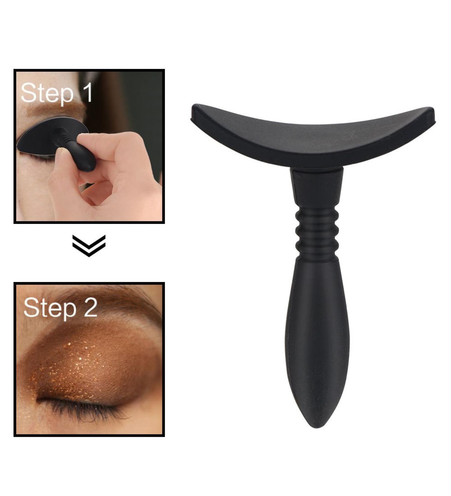 Brrnoo Makeup Brush Highlighter Brush Silicone Eyeshadow Stamp Crease Fashion Lazy Eye Shadow Applicator Eye Contour Makeup Tool - Buy Online on GoSupps.com