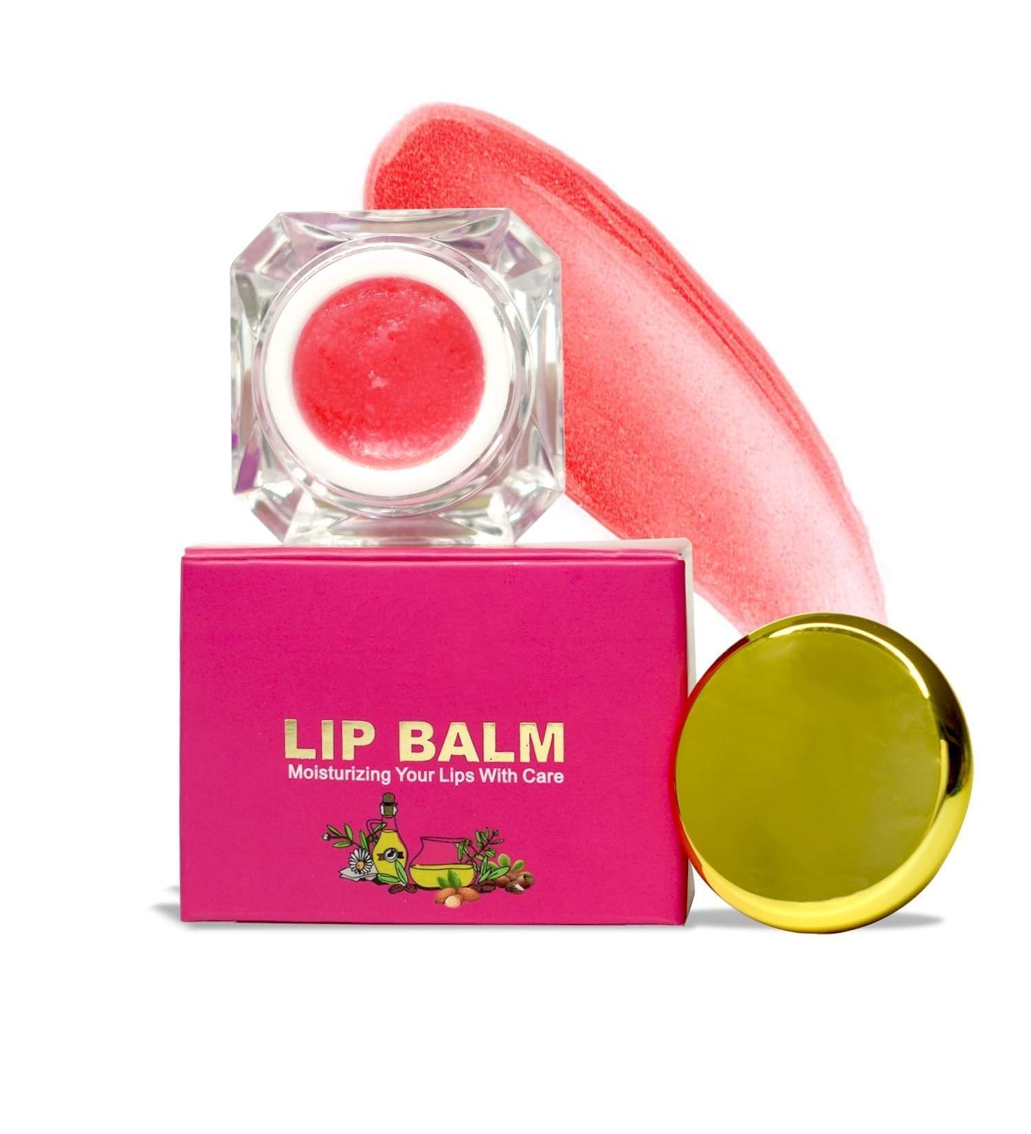 Lip Balm for Dry & Chapped Lips | Enriched with Jojoba Betroot & Almond Oil | For Men & Women | 100% Natural Chemical Free | 7 GM - Buy Online on GoSupps.com