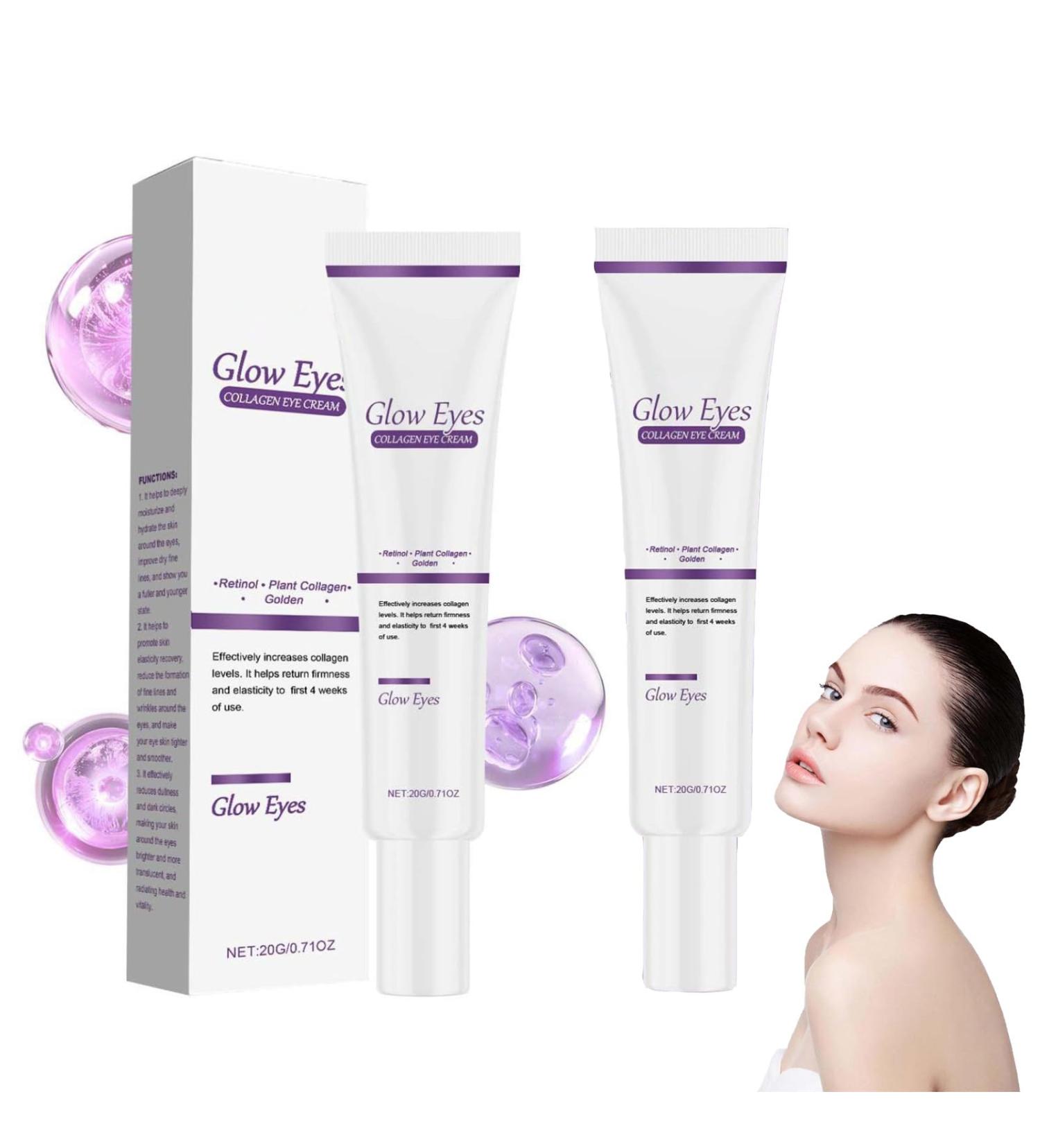 Retinol Intense Reactivating Eye Cream Korean Anti-Aging Repair Eye Cream Retinol Eye Cream Instant Lift Plus Retinol Intense Reactivating Serum Retinol for Anti-Aging Skin (2) - Buy Online on GoSupps.com