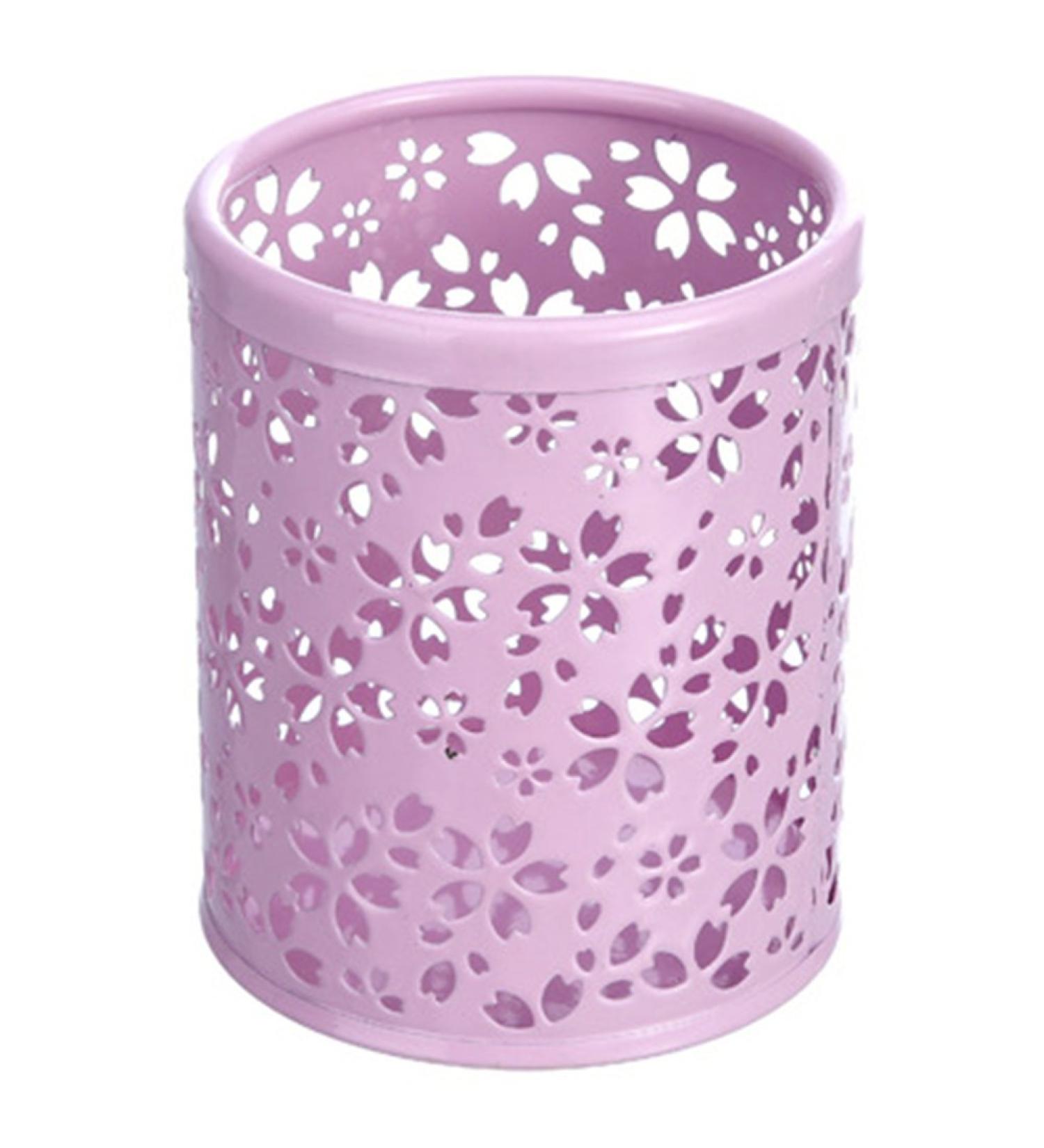 Demarkt Metal Makeup Brush Keeper & Organizer - Purple Makeup Brush Container & Storage Bucket - Buy Online on GoSupps.com