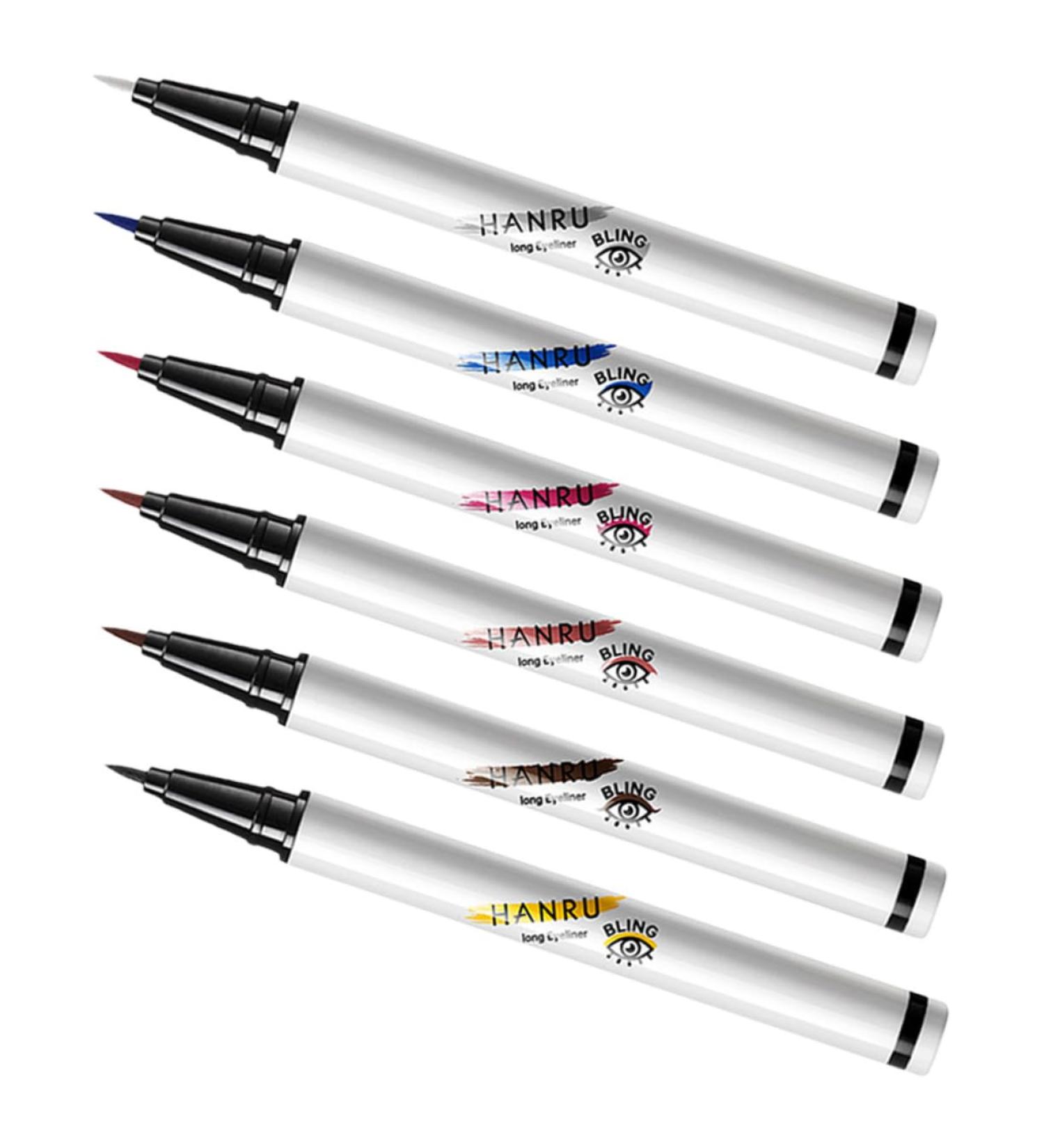 Healvian 6pcs Liquid Eyeliner Pencil White Liquid Eyeliner White Eye Liner Pencils Neon Liquid Eyeliner Abs - Buy Online on GoSupps.com