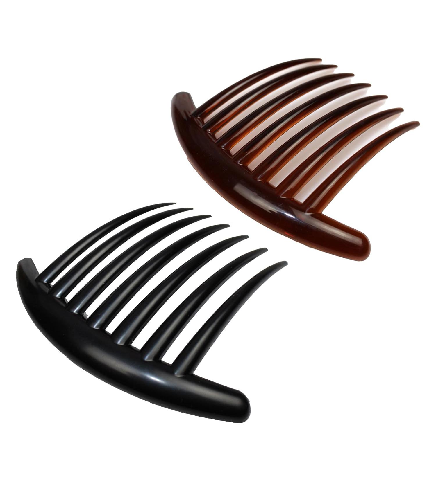 Miaija 2Pieces Twist Hair Comb Comfortable Side Hair Combs with 7 Teeth Fine Hairstyle Accessories for Women and Girls (10cm) - Buy Online on GoSupps.com