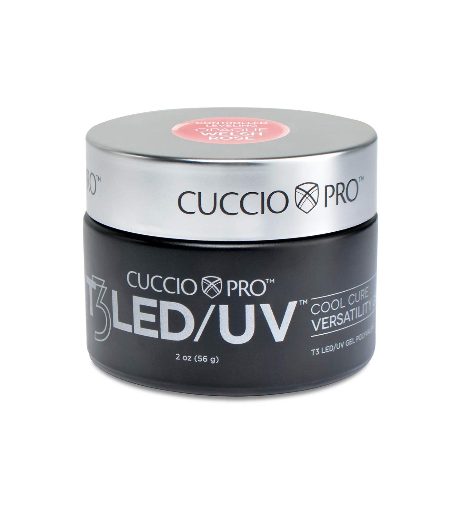 Cuccio T3 LED/UV Controlled Levelling Gel Thick Viscosity Gel Opaque Welsh Rose 28 g