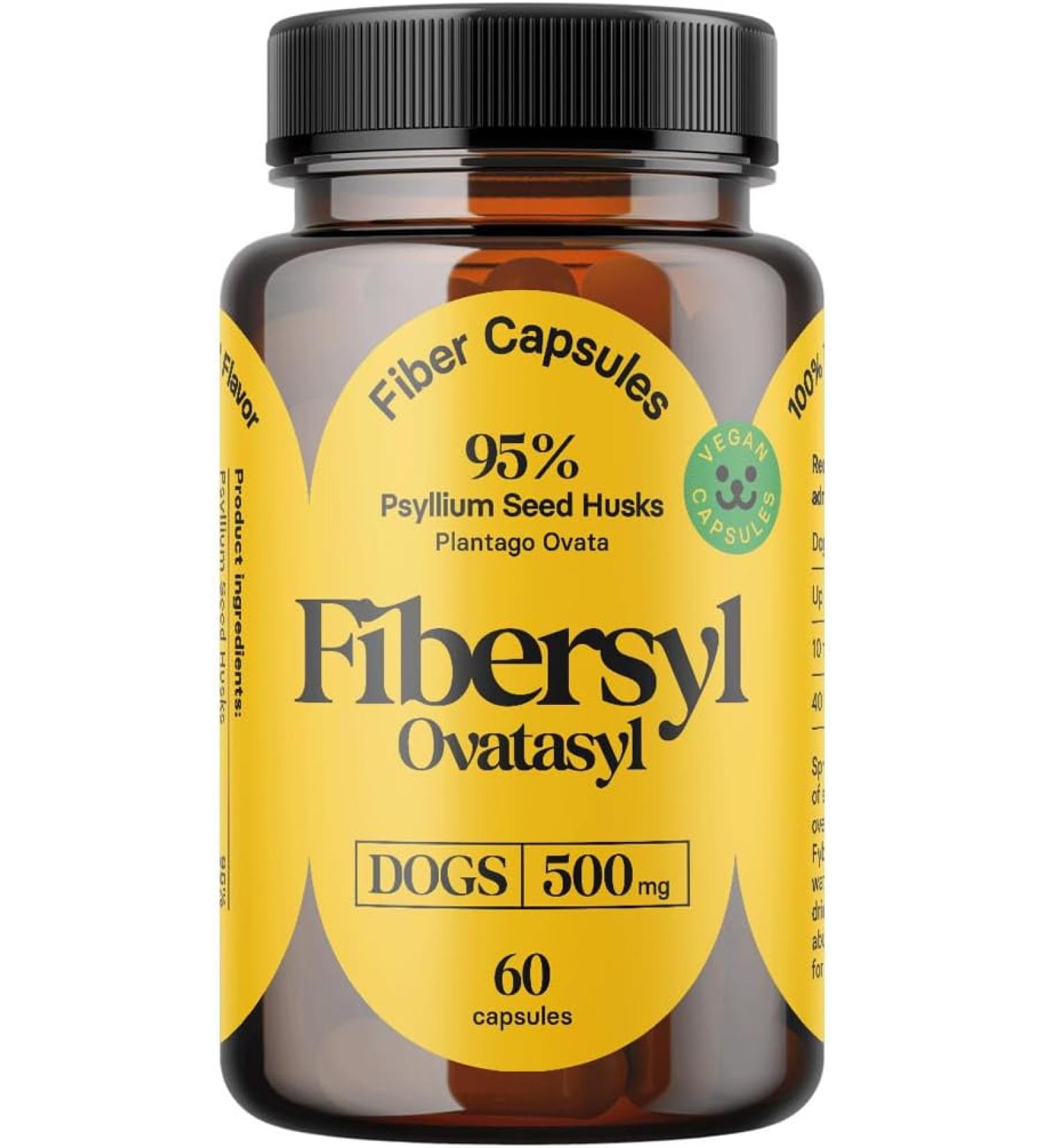 Medsmehappy FiberSyl Ovatasyl Prebiotics for Dogs Digestive Health - 60 Capsules - Buy Online on GoSupps.com