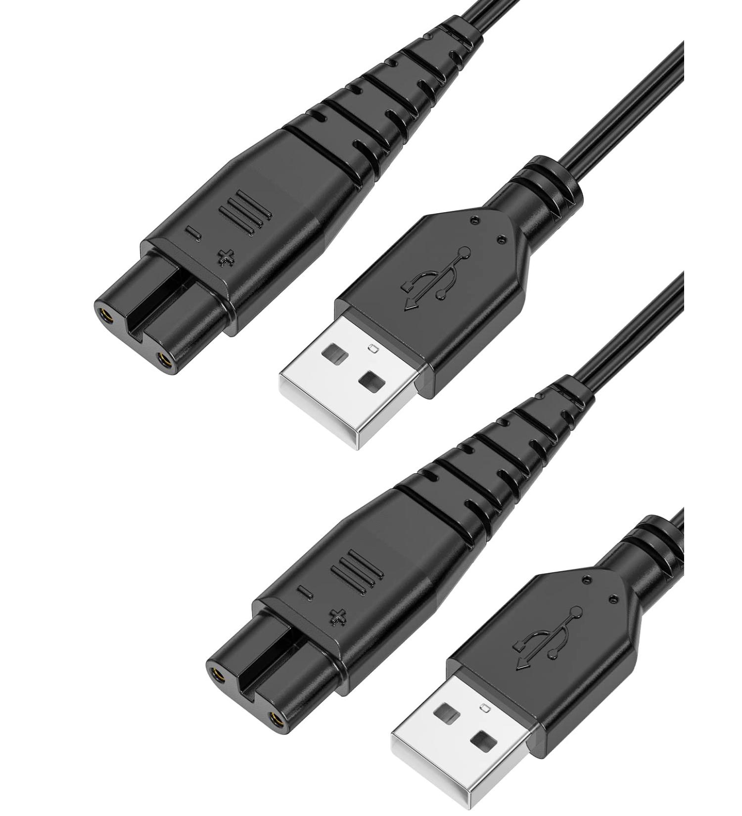 Mellbree Charger Cable for Hatteker 1.5M 2 Pack Shaver Charger Cable Compatible with Hatteker RFC-588 RFC-598 RFC-690 RFC-692 RFC-696 RSCX-9598 RSCX-7568 - Buy Online on GoSupps.com