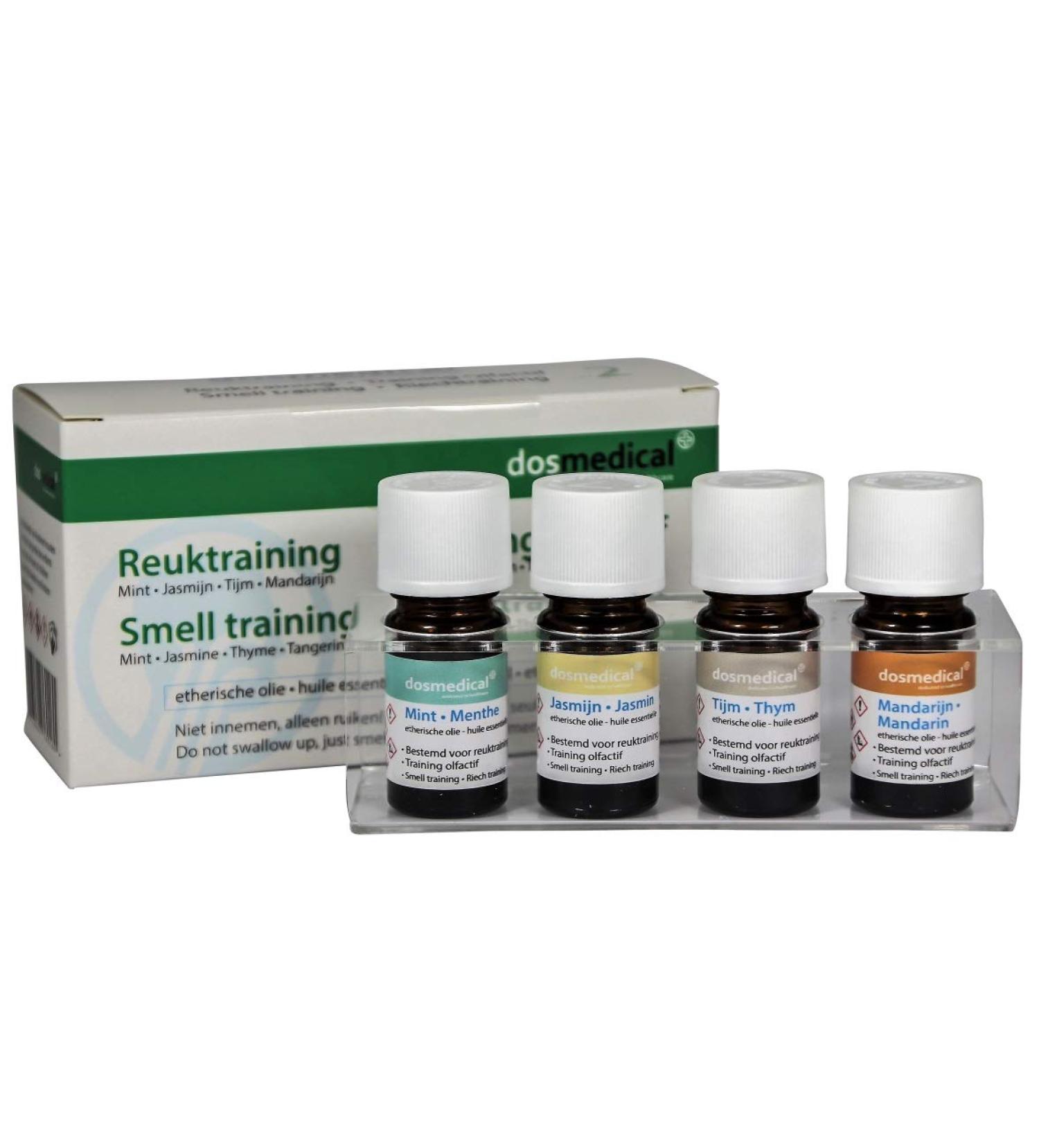 Olfactory training set 2 with essential oils (mint jasmine thyme and mandarin)