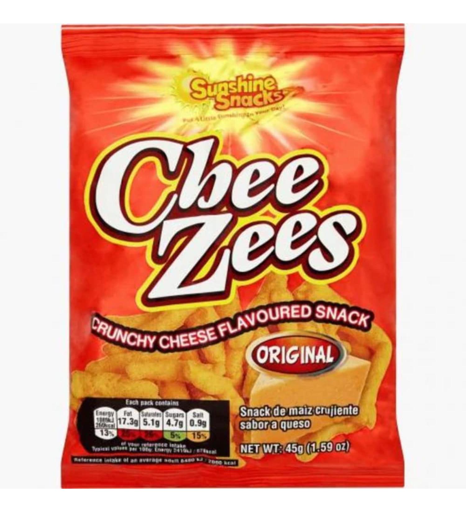 Chee Zees Original 45g Box of 12-Fd
