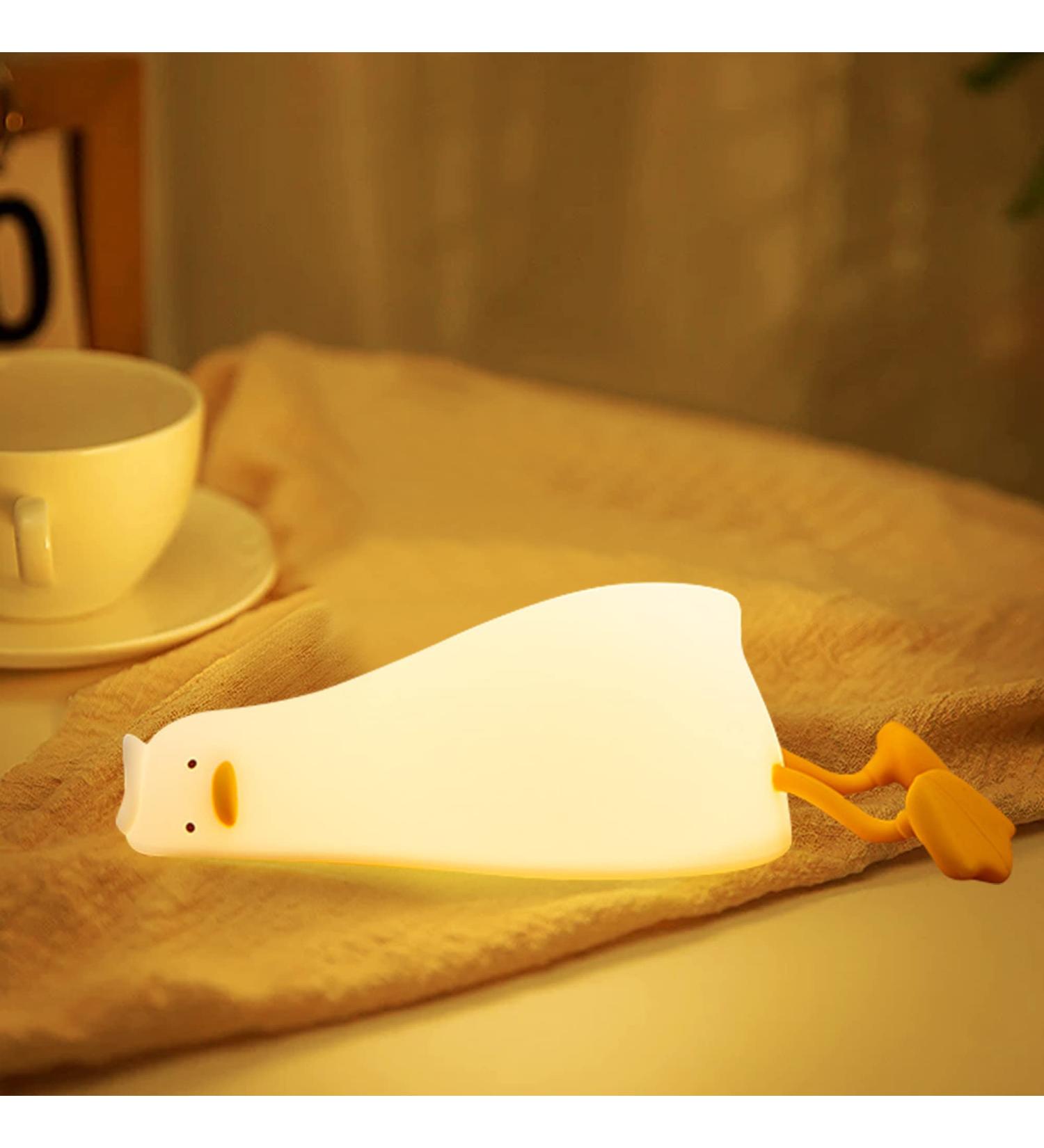 CooPark Duck Night Light - Dimmable Touch Lamp for Kids, Women, and Nursery - Cute Animal Design with Timer Function - Ideal for Bedroom or Children's Room - Buy Online on GoSupps.com