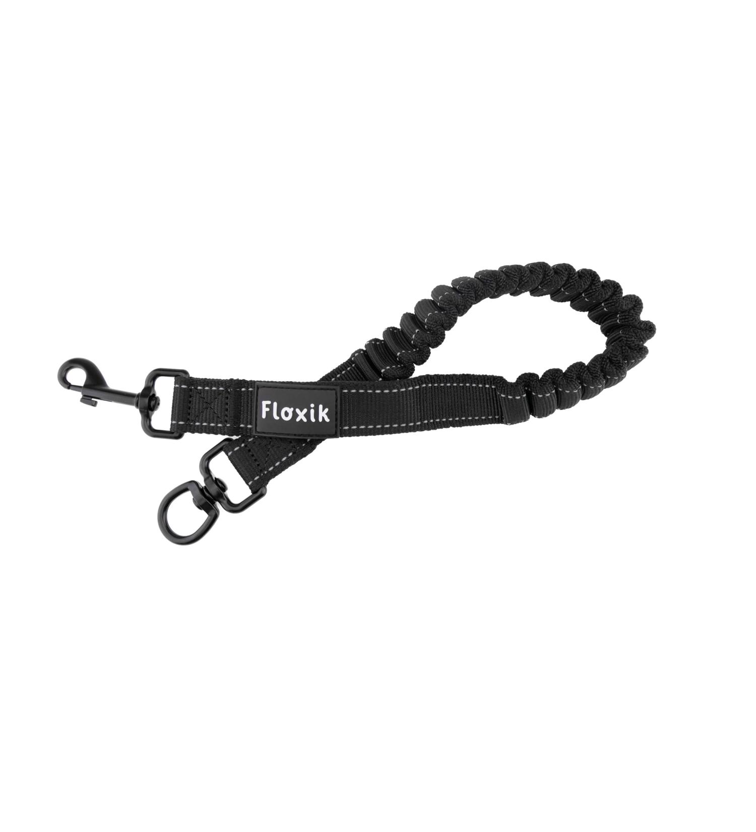 FLOXIK RUTICATIONS Elastic Slear for Medium-Sized Dogs | Bungee Leash Extension for Jogging Cycling & Walking - Black - Buy Online on GoSupps.com