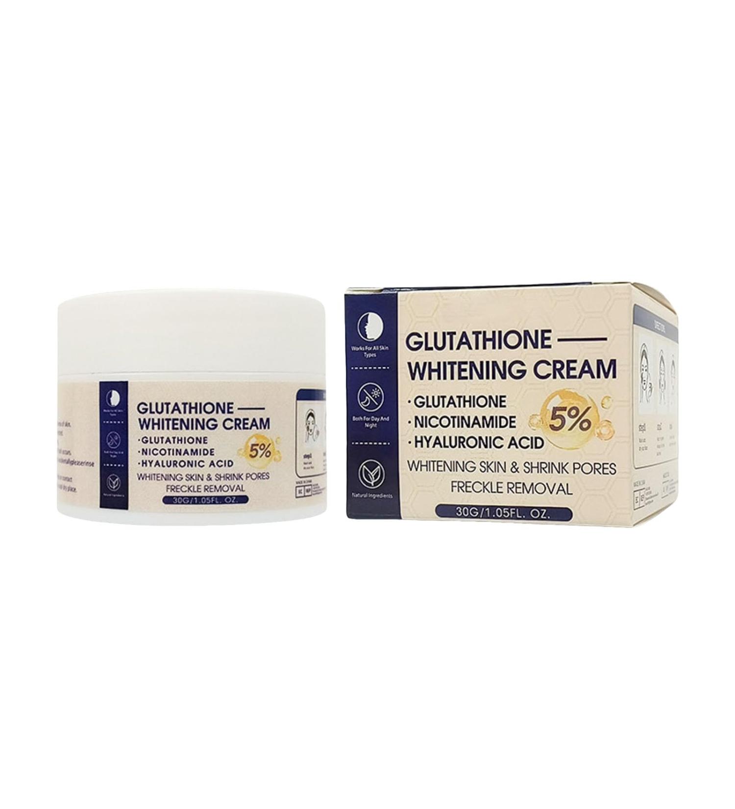 Rubu22a Glutathione Skin Whitening Cream Moisturizer Face Cream for Women Face Cream Deep Hydration Improves Skin Elasticity Smooth Skin 1 - Buy Online on GoSupps.com