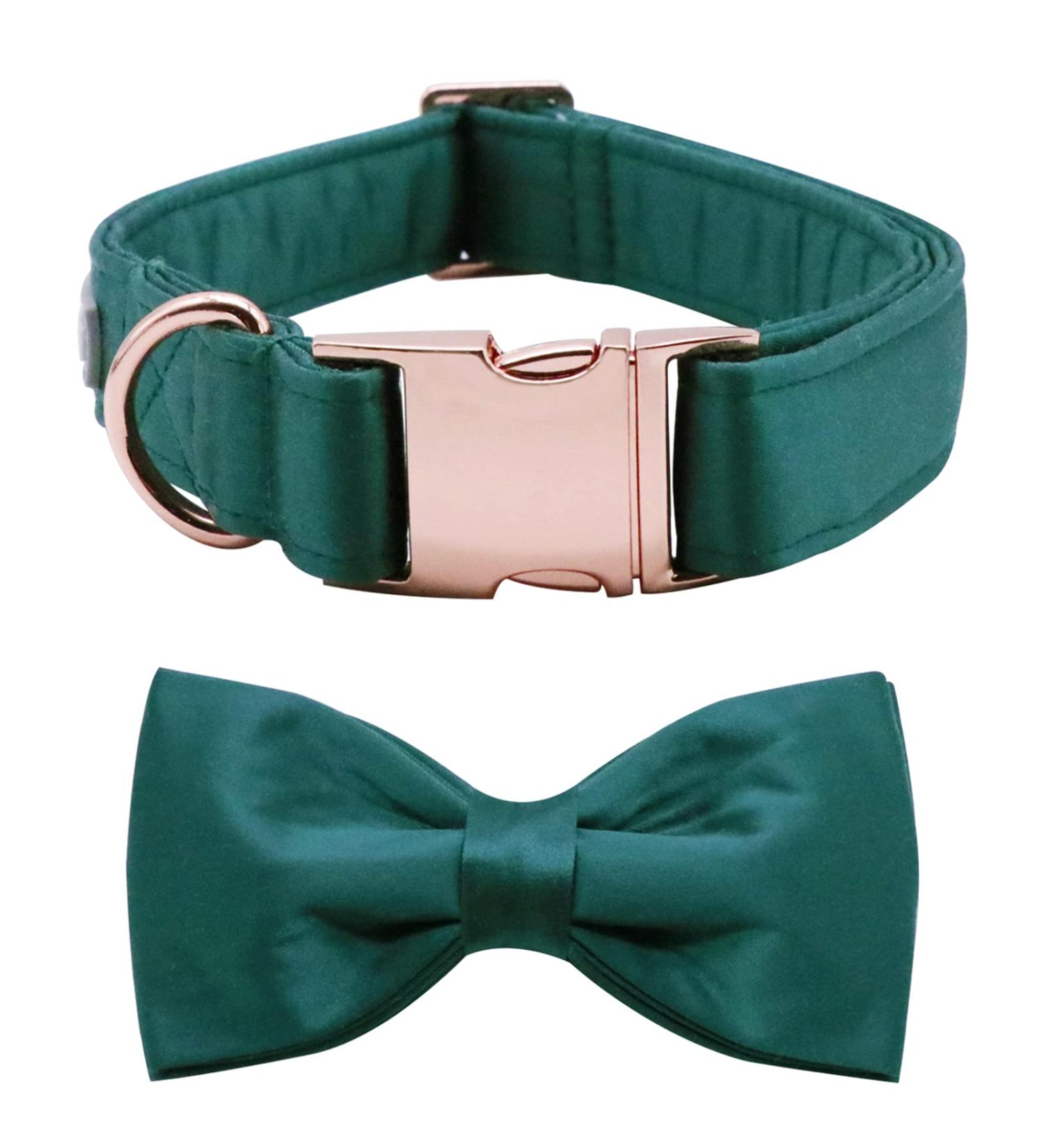 Buy Lionet Paw's Comfortable Silk Christmas Dog Collar with Removable Fly for XLarge Dogs (Neck 40-66cm) - Stylish Green 1 Pack - Buy Online on GoSupps.com