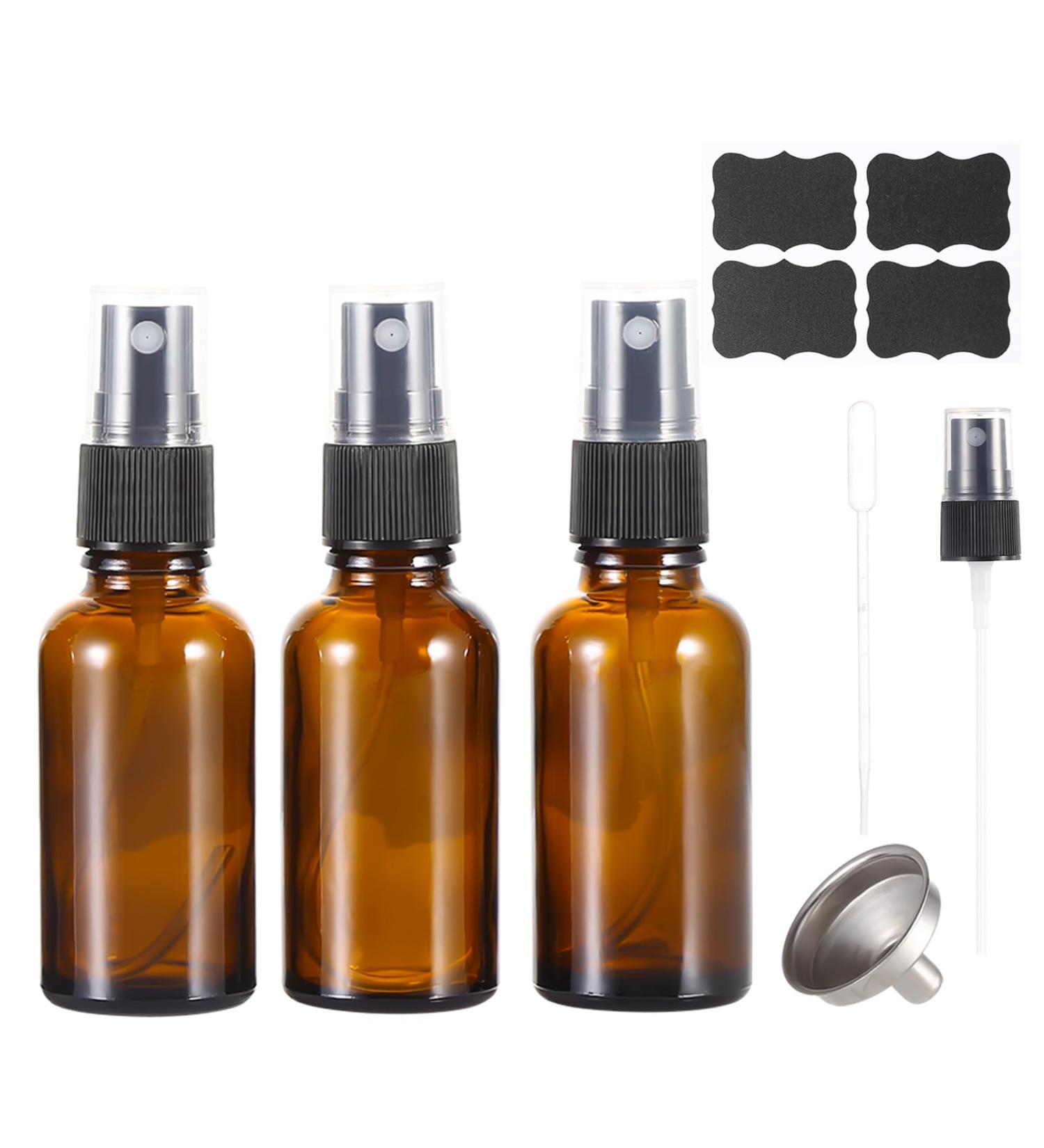 ALIFEIA 30ml Amber Glass Spray Bottles Small Empty Fine Mist Refillable Travel Spray Bottle for Cleaning Perfume Aromatherapy Cosmetic Sprays Hair Essential Oils with Fine Mist Dispenser(3 Pack) Amber 3 Pack 30ml - Buy Online on GoSupps.com