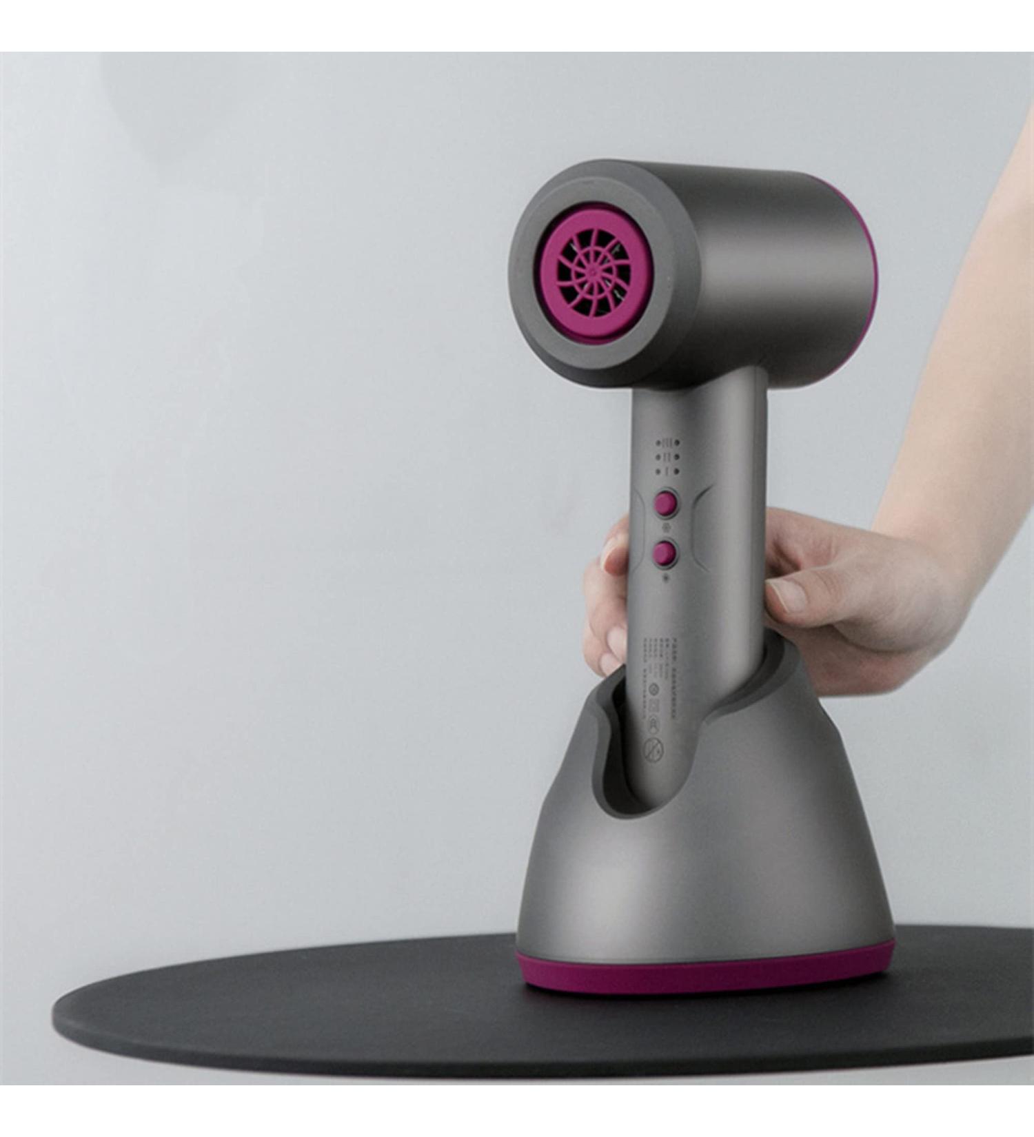 Cordless Hair Dryer with Charging Base Rechargeable Hair Dryers Wireless Portable Blow Dryer 400W Hot/Cold Air for Camping Arts Travel Outdoor - Buy Online on GoSupps.com