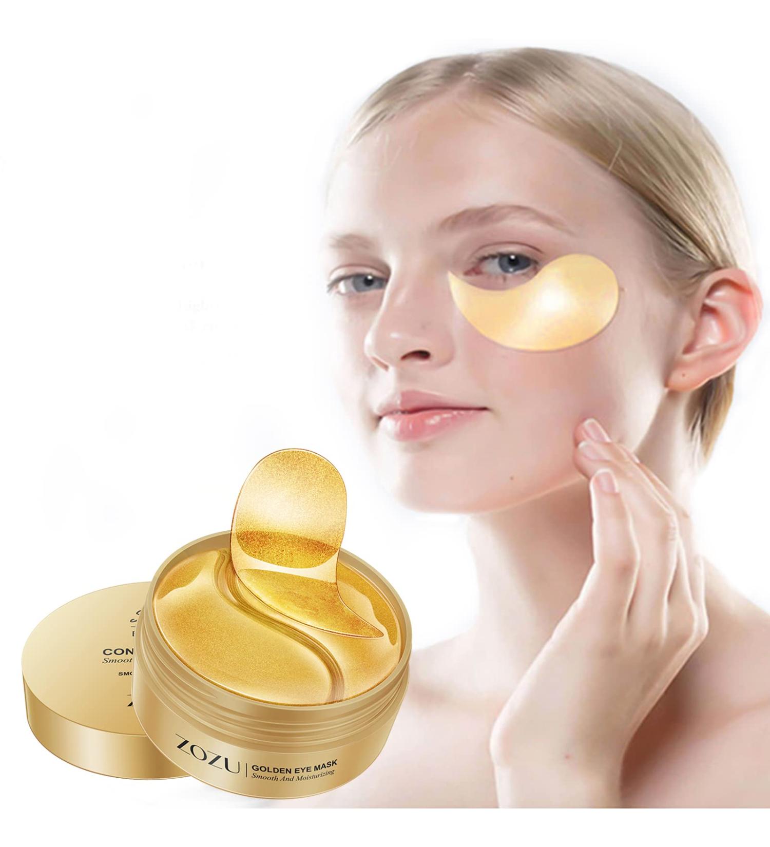 24k Gold Under Eye Patches for Dark Circles and Puffiness - 60PCS Gel Eye Masks for Men and Women, Collagen Eye Pads for Eye Bags - Reduce Wrinkles and Puffy Eyes - Self Care Eye Patch (Gold) - Buy Online on GoSupps.com
