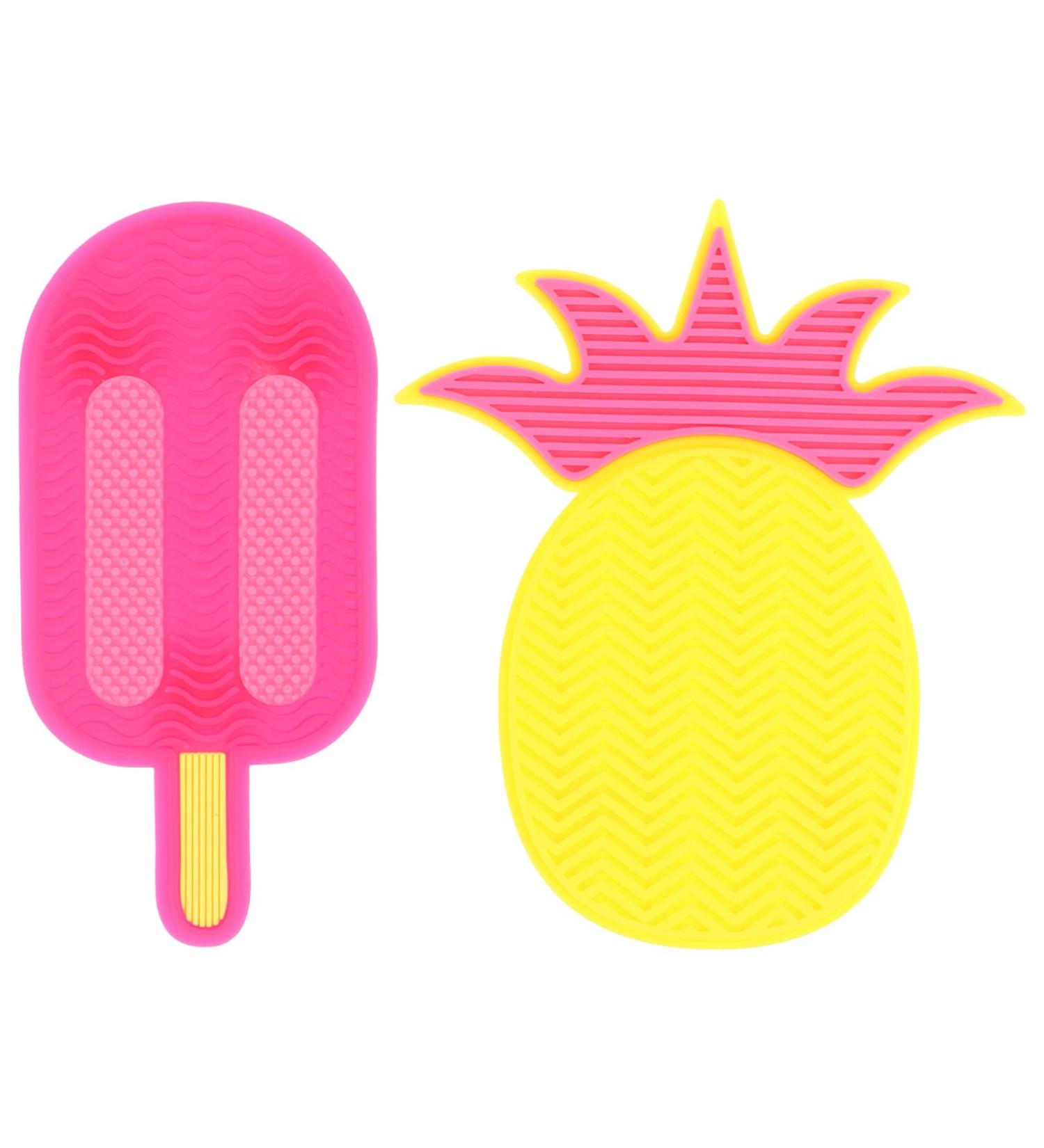 Uonlytech 2PC Silicone Makeup Cleaning Mat - Portable Suction Cup Tool for Women - Ideal for Makeup Cleanup & Petter Form - Shop Now! - Buy Online on GoSupps.com