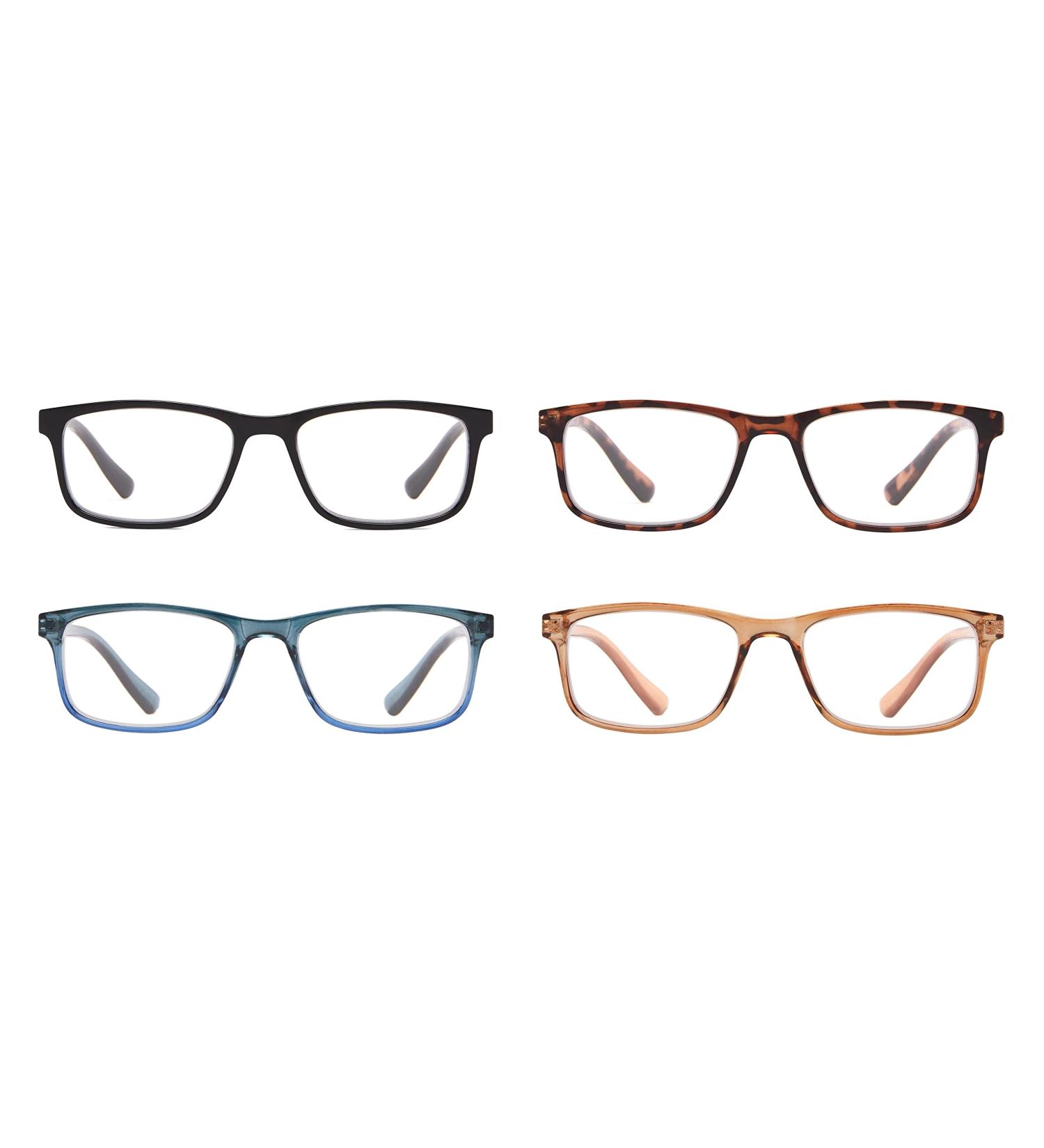 ICU Eyewear 4 Pack Reading Glasses - Classic Mix +1.25 Assorted - Stylish & Affordable International Shipping - Buy Online on GoSupps.com