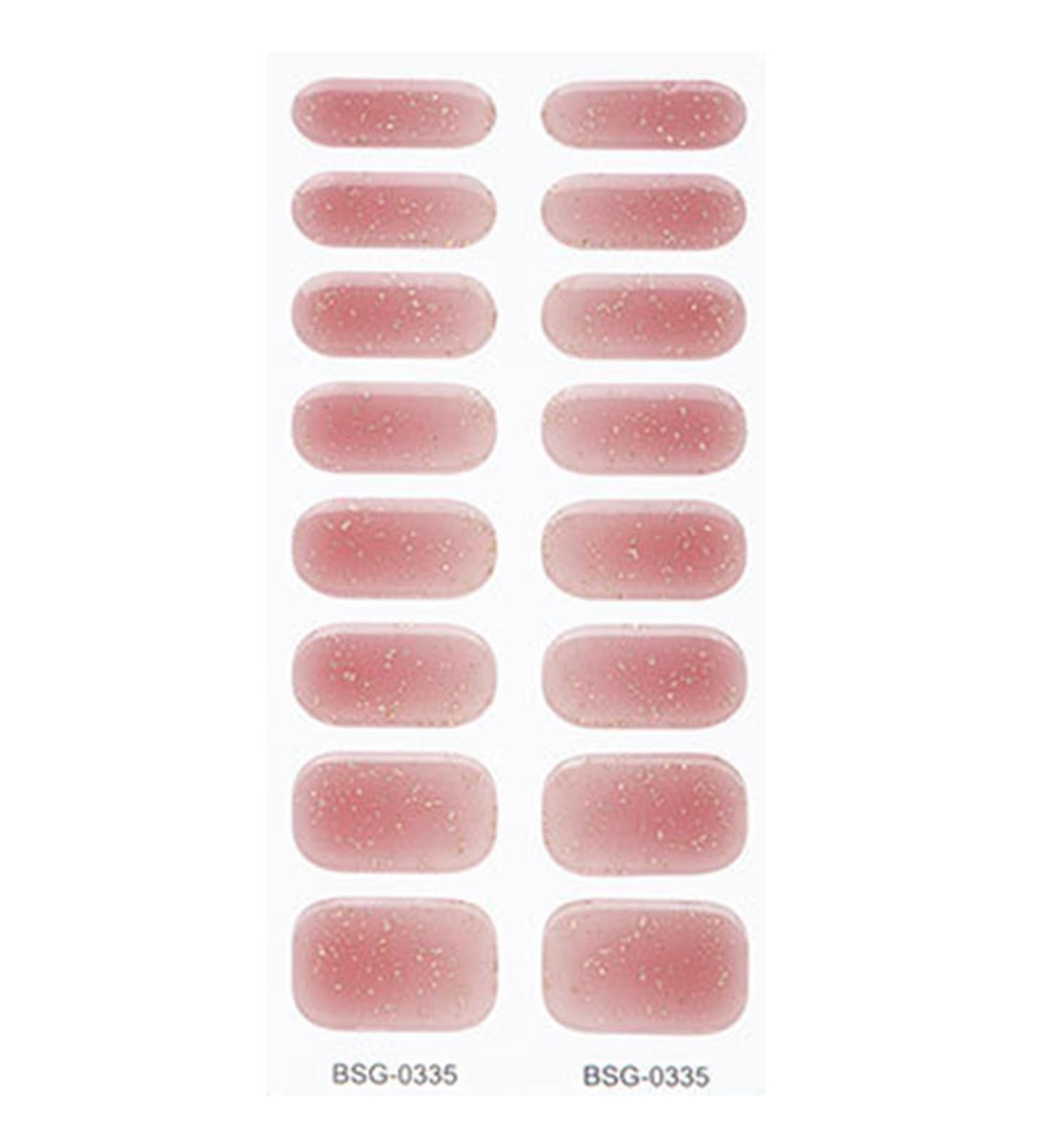 Semi Cured Gel Nail Polish Stickers Fashion Classical Nails Strips Waterproof Adhesive Full Wraps Gel Nail Art Stickers Semi Cured Gel Nail Strips Starter Kits BSG0335 - Buy Online on GoSupps.com