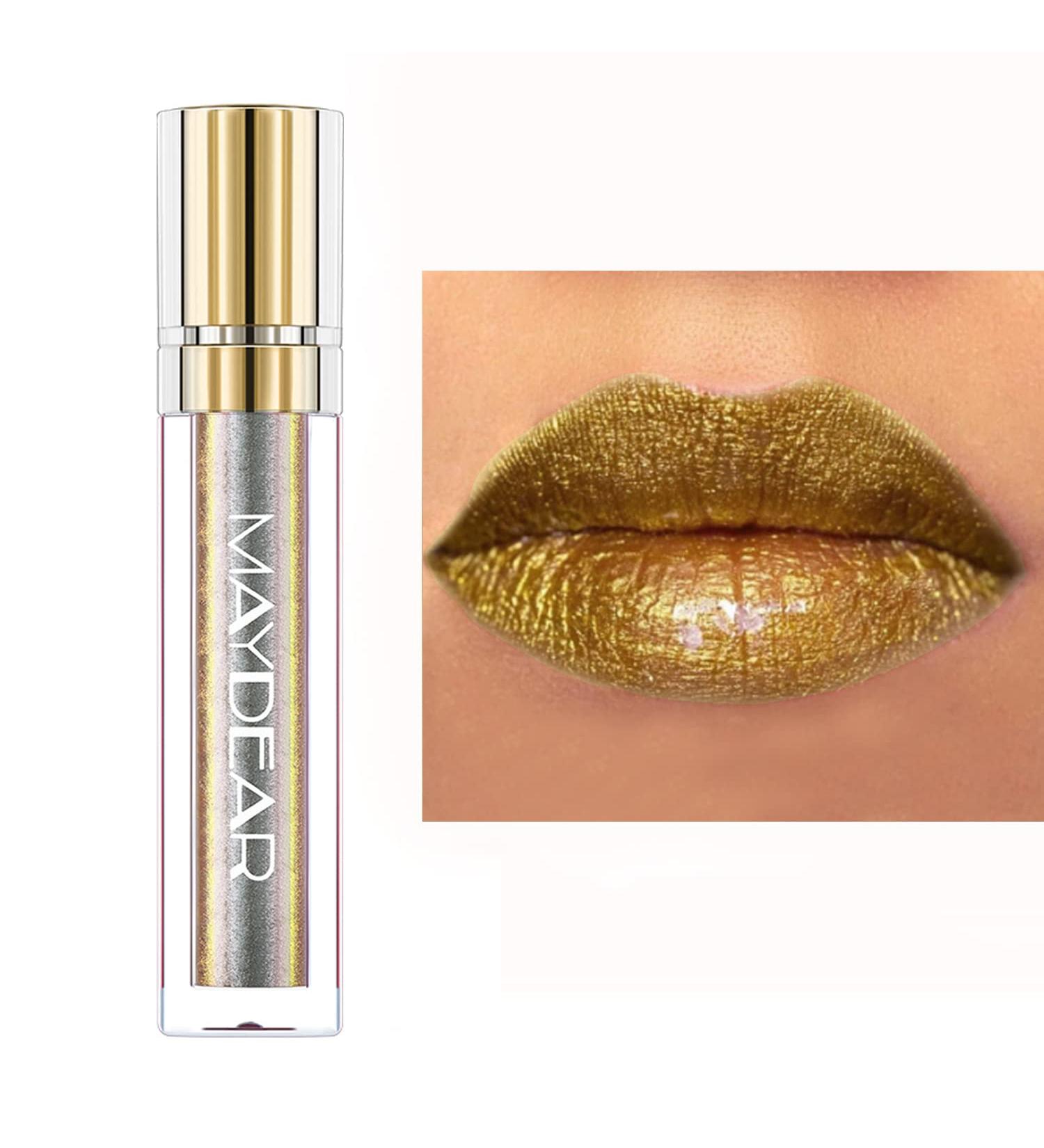 Maydear Chameleon Lipstick- Long Lasting Waterproof Colourful Diamond Shimmer Lip Gloss for Women & Girls - Makeup Kit 7 - Buy Online on GoSupps.com