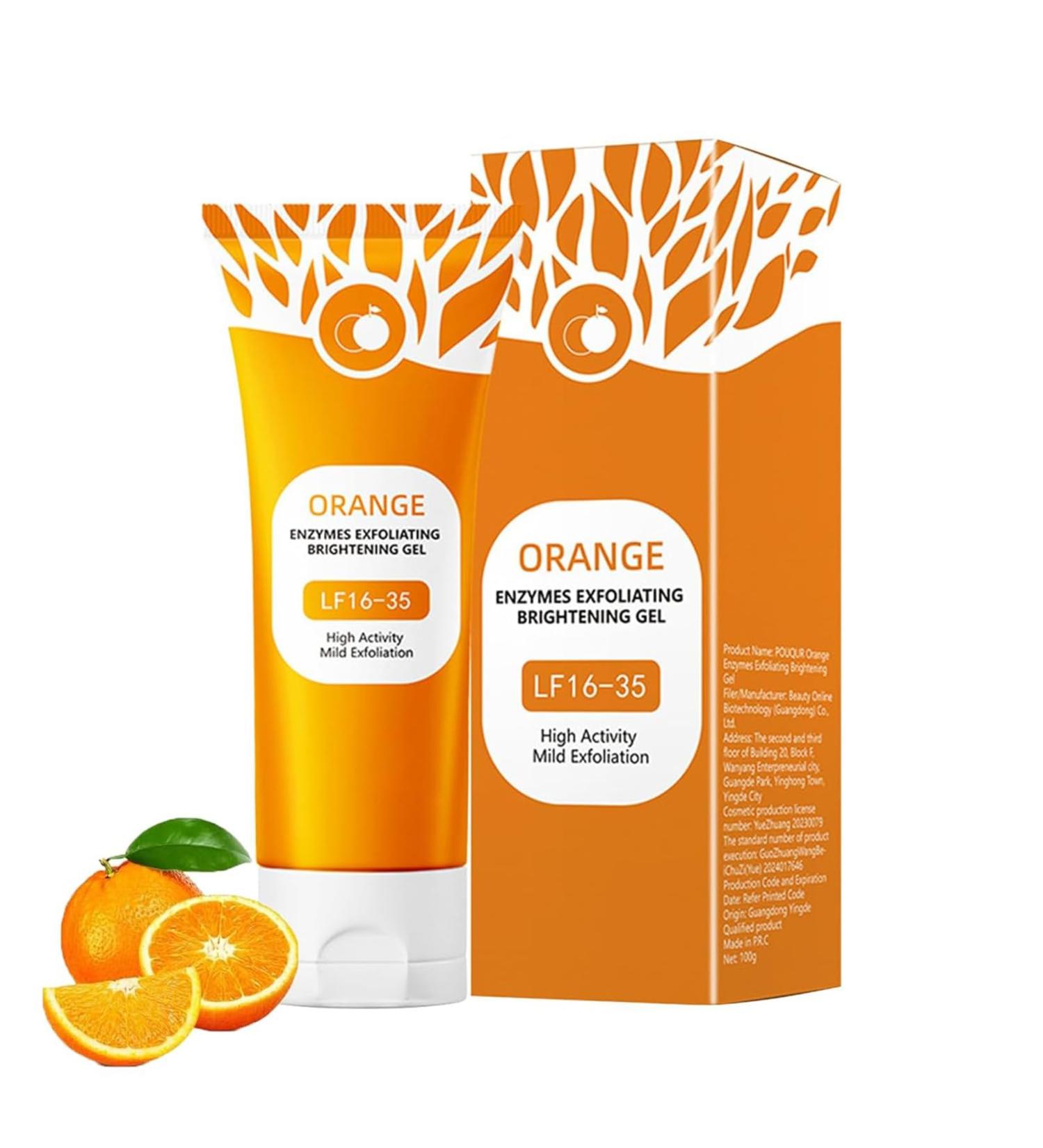 Orange Exfoliating Brightening Gel Gommage Corps Exfoliant Gel Exfoliant Visage Et Corps Gelee Eclaircissante Gommage Gentle Exfoliator For Face Skin Exfoliator For Body (1PC 50g) 1PC 50 g (Lot de 1) - Buy Online on GoSupps.com