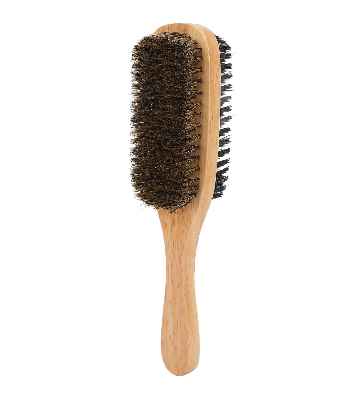 Premium Double-Sided Hair Brushes & Beard Styling Tools for Men | Natural Wood Handle & Razor Comb for Home Salon - Buy Online on GoSupps.com