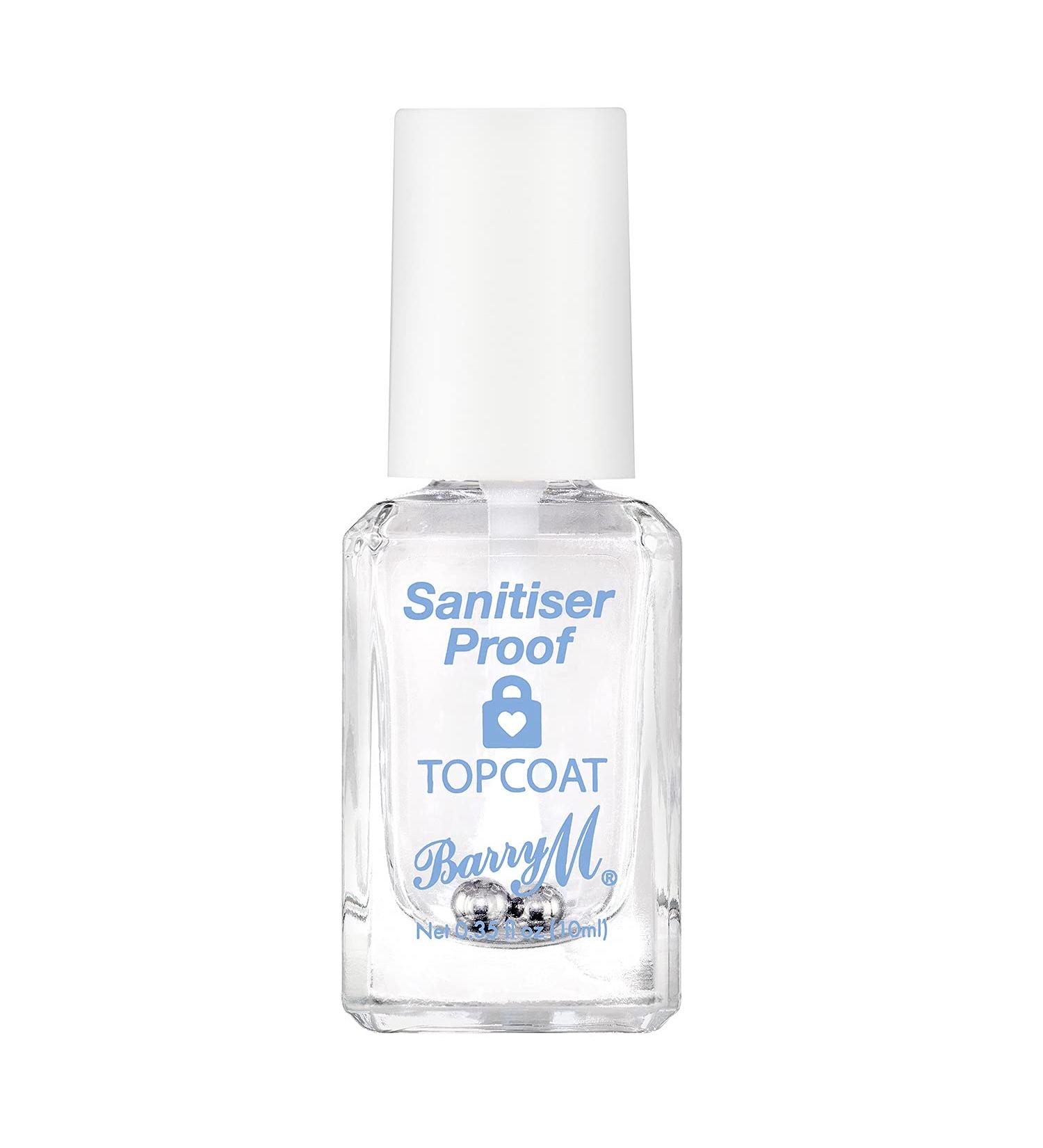 Barry M Cosmetics Santiser Proof Topcoat Nail Paint Clear