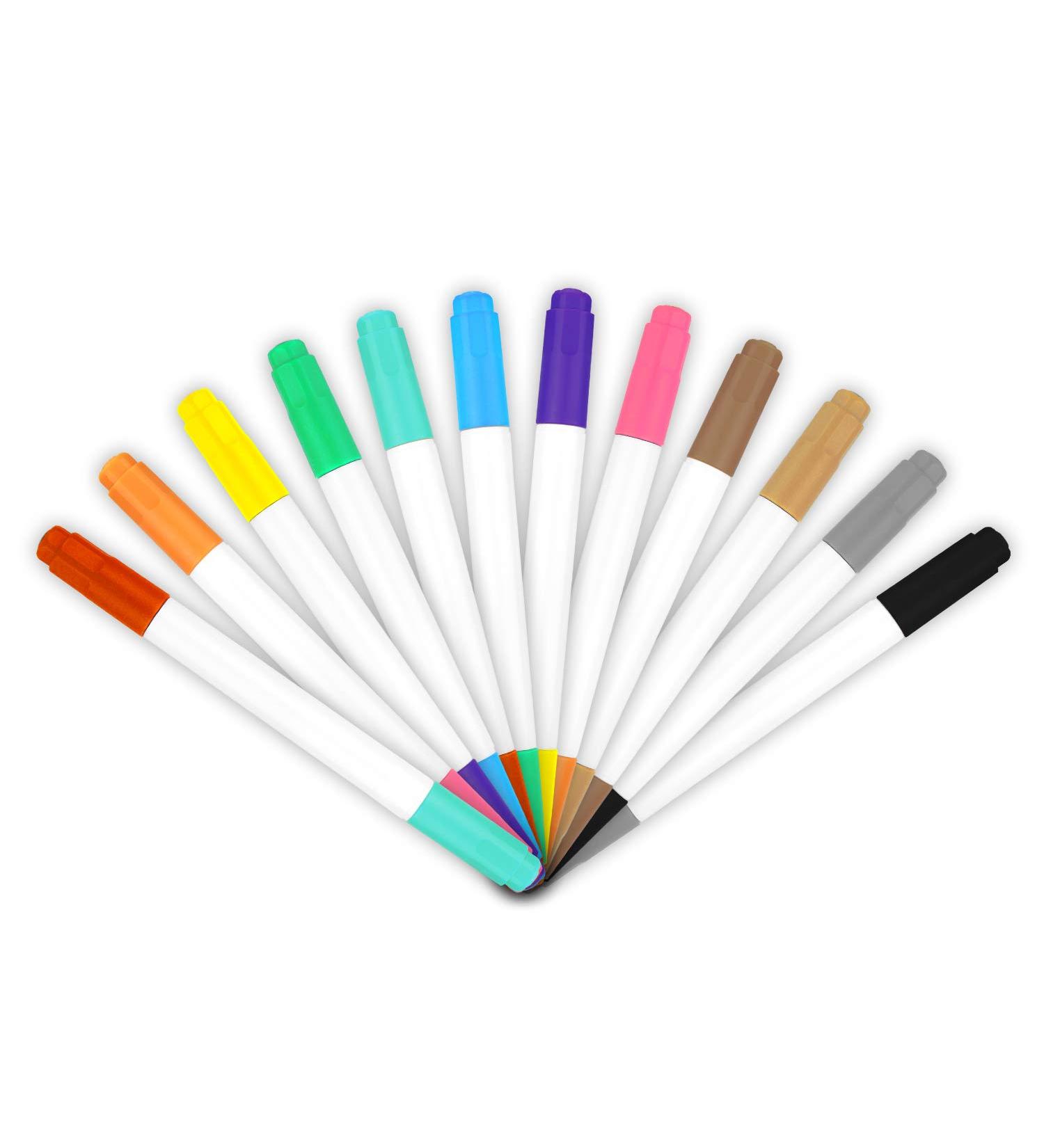 YR Dual Sided Neon Pens - 12 Pack for Light Up LED Board | Neon Markers for Drawing, Sketching, and Writing on Learning Tablets - Buy Online on GoSupps.com