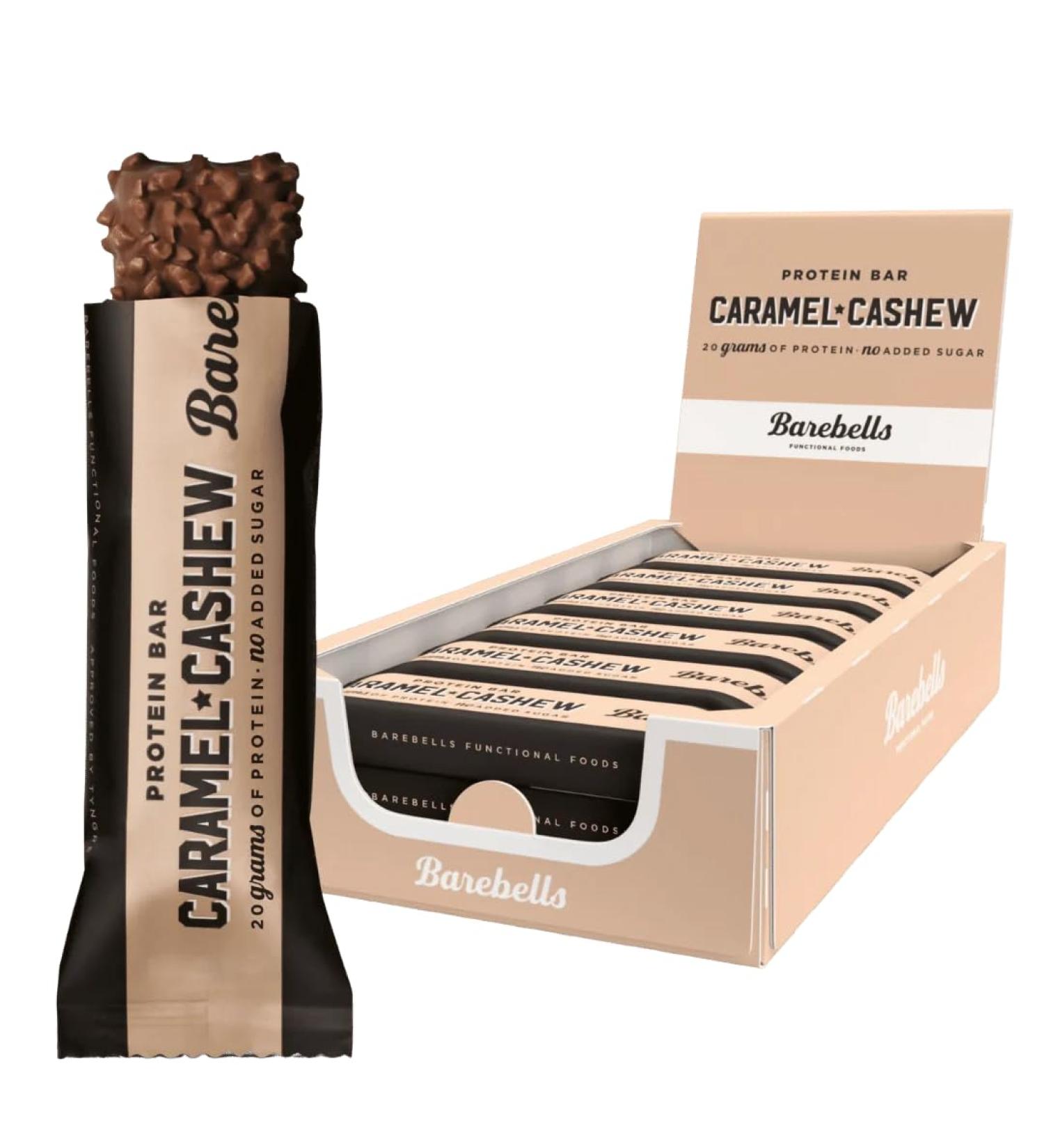 Barebells Protein Bar 55g (Caramel & Cashew Cookies & Cream Chocolate & Coconut) (Caramel & Cashew 3) - Buy Online on GoSupps.com