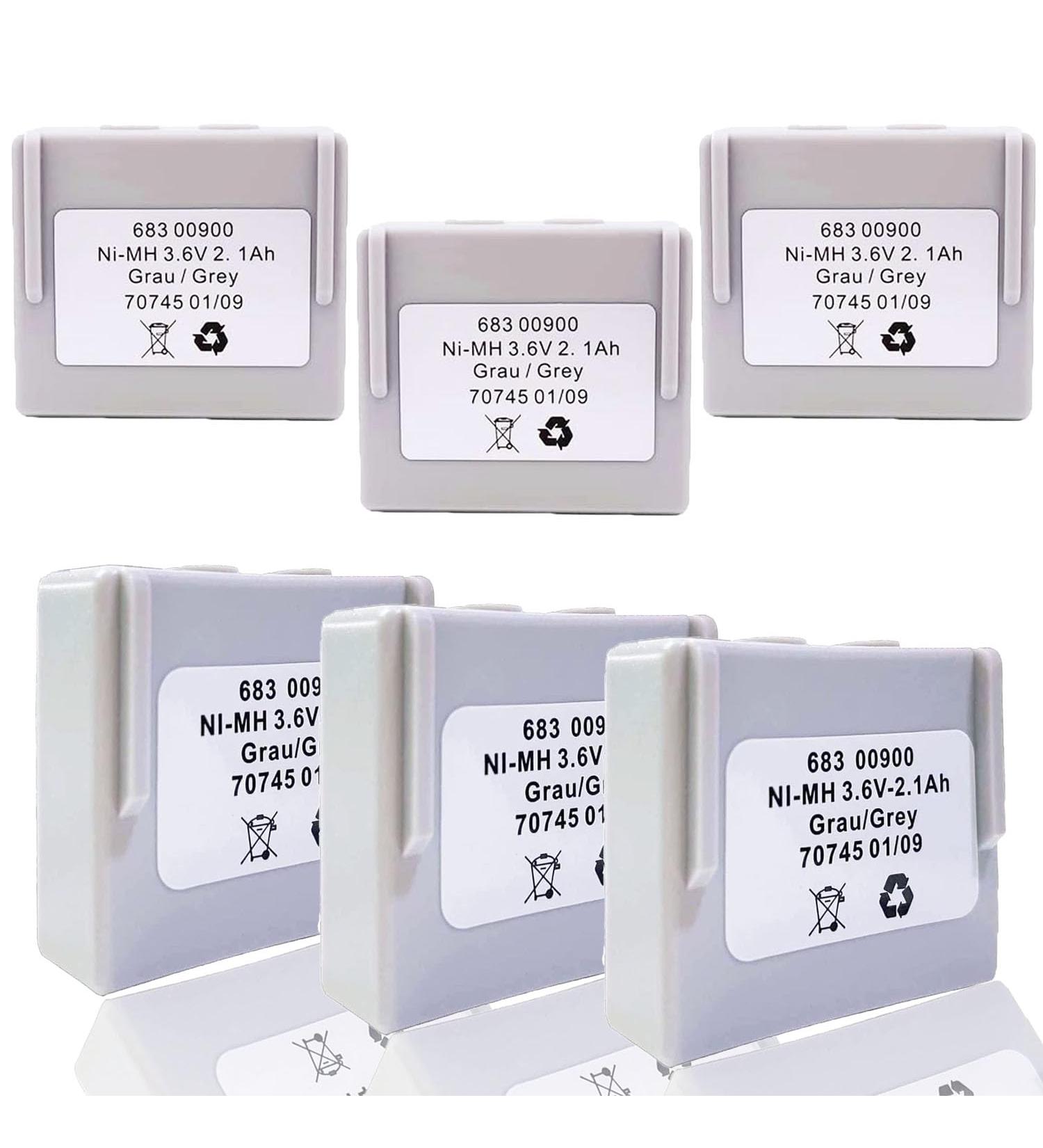 6-Pack 3.6V 68300900 Battery for HETRONIC Remote Control | 2100mAh Rechargeable NiMH Battery - Shop Internationally - Buy Online on GoSupps.com