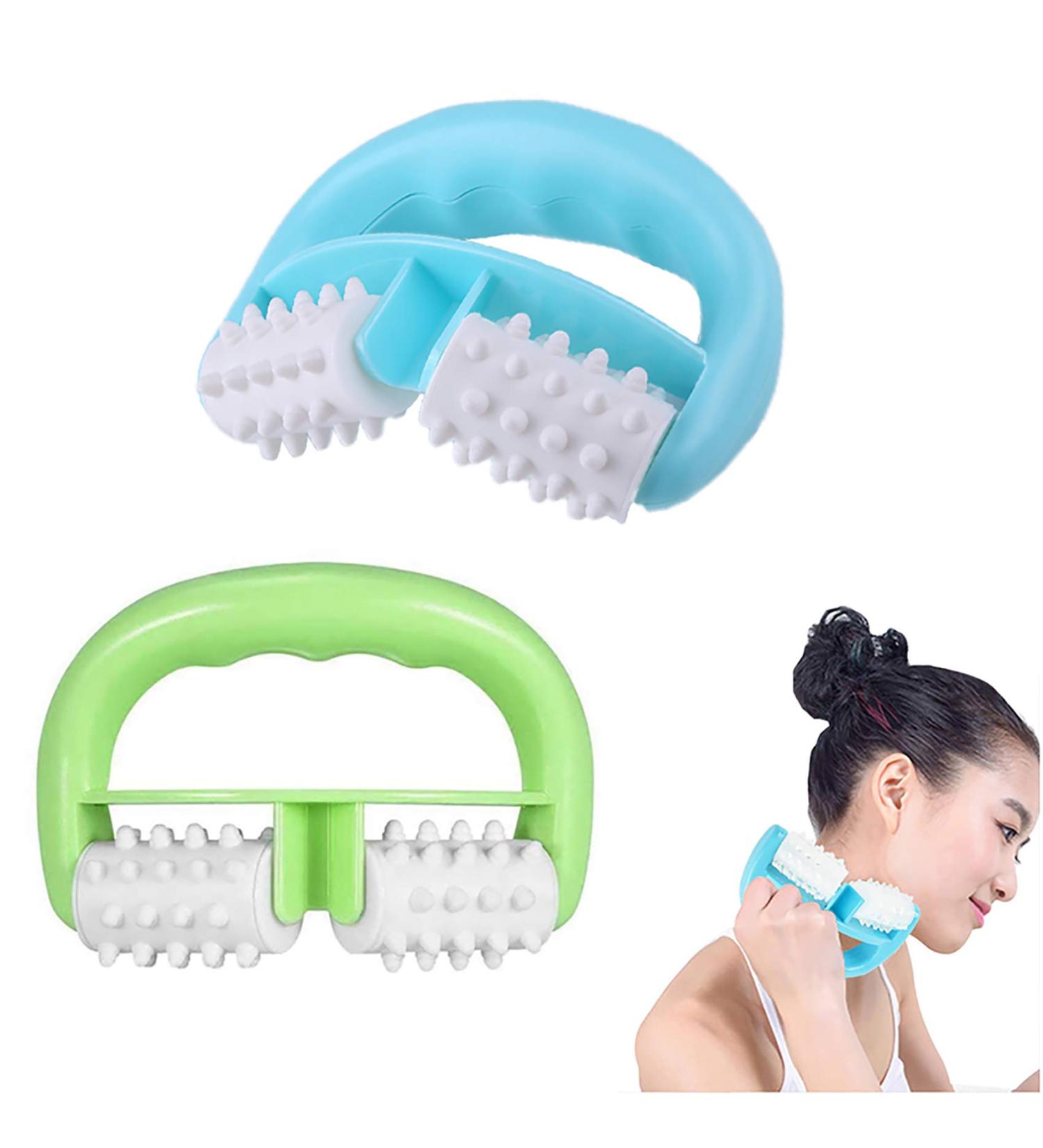 Buy 2-Piece Anti-Cellulite Massage Rollers with D-Shaped Handle | Smooth Skin & Anti-Aging Solution | International Shipping - Buy Online on GoSupps.com