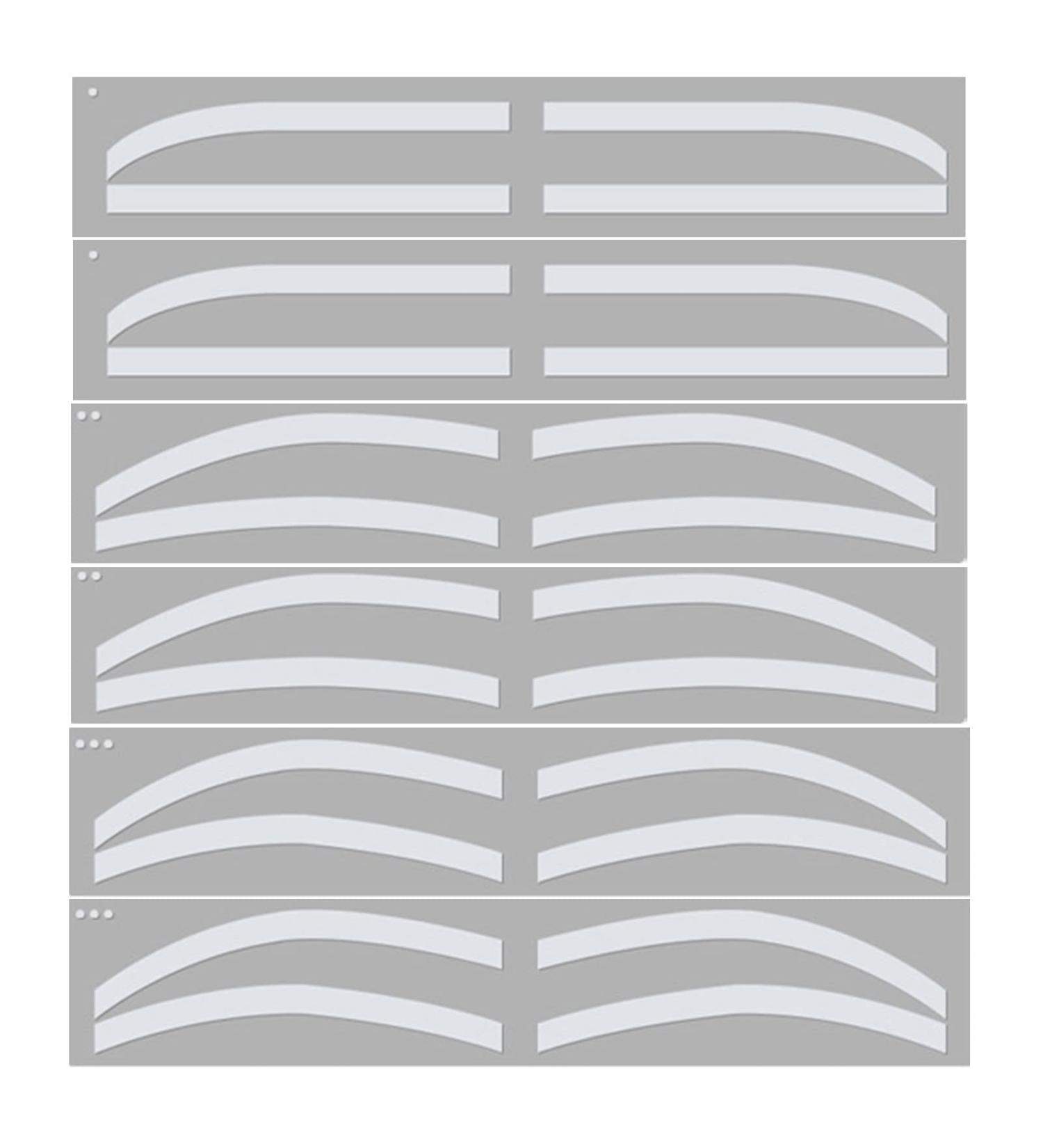 Silicone Disposable Eyebrow Stencil Kit for Microblading - Hygienic & Easy to Use - Buy Online on GoSupps.com