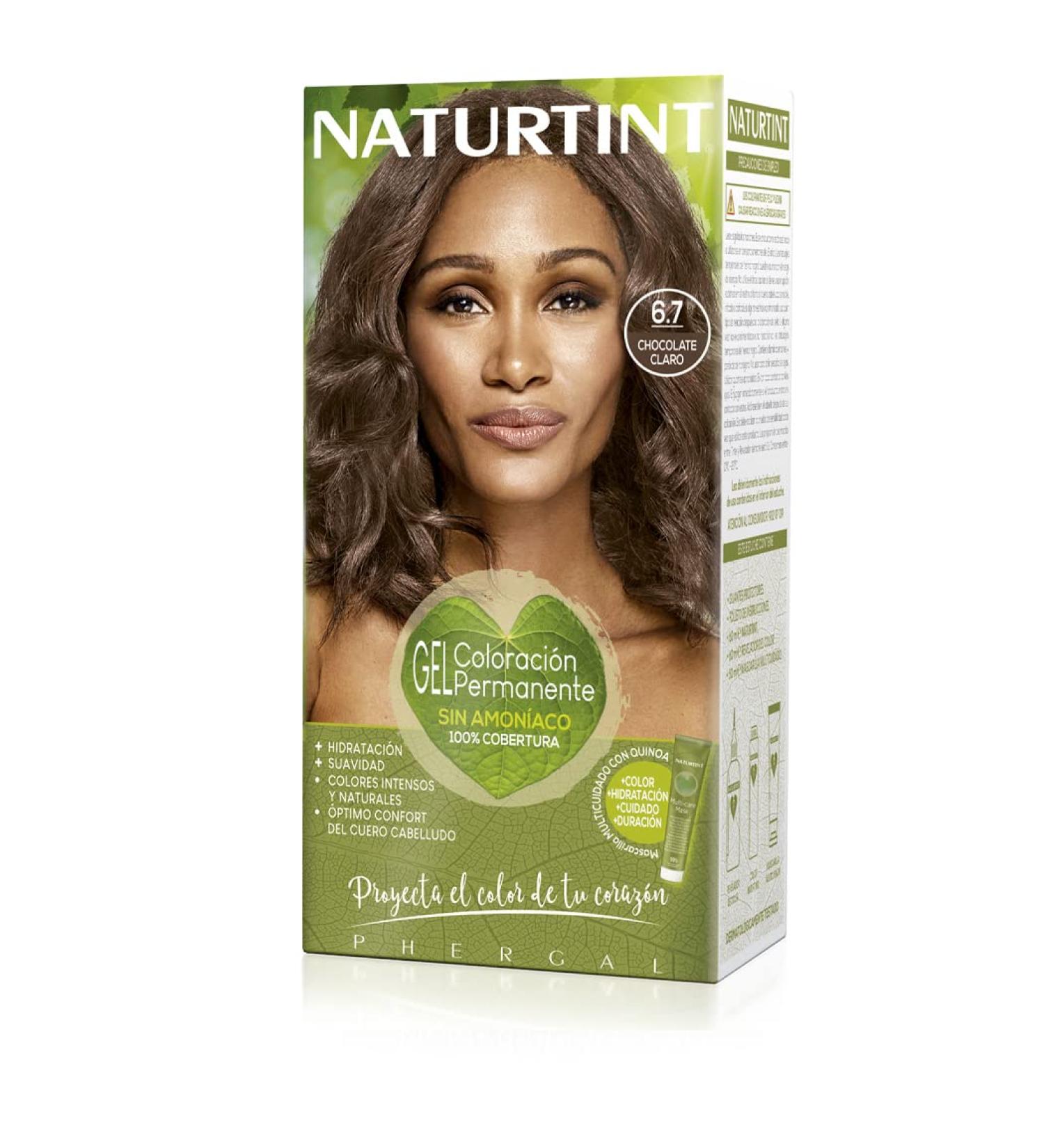 Natureint Biobased Hair Color 6.7 Chocolate Blonde Dark | Ammonia-Free Natural Ingredients | 170ml - Eco-Friendly Hair Dye - Buy Online on GoSupps.com