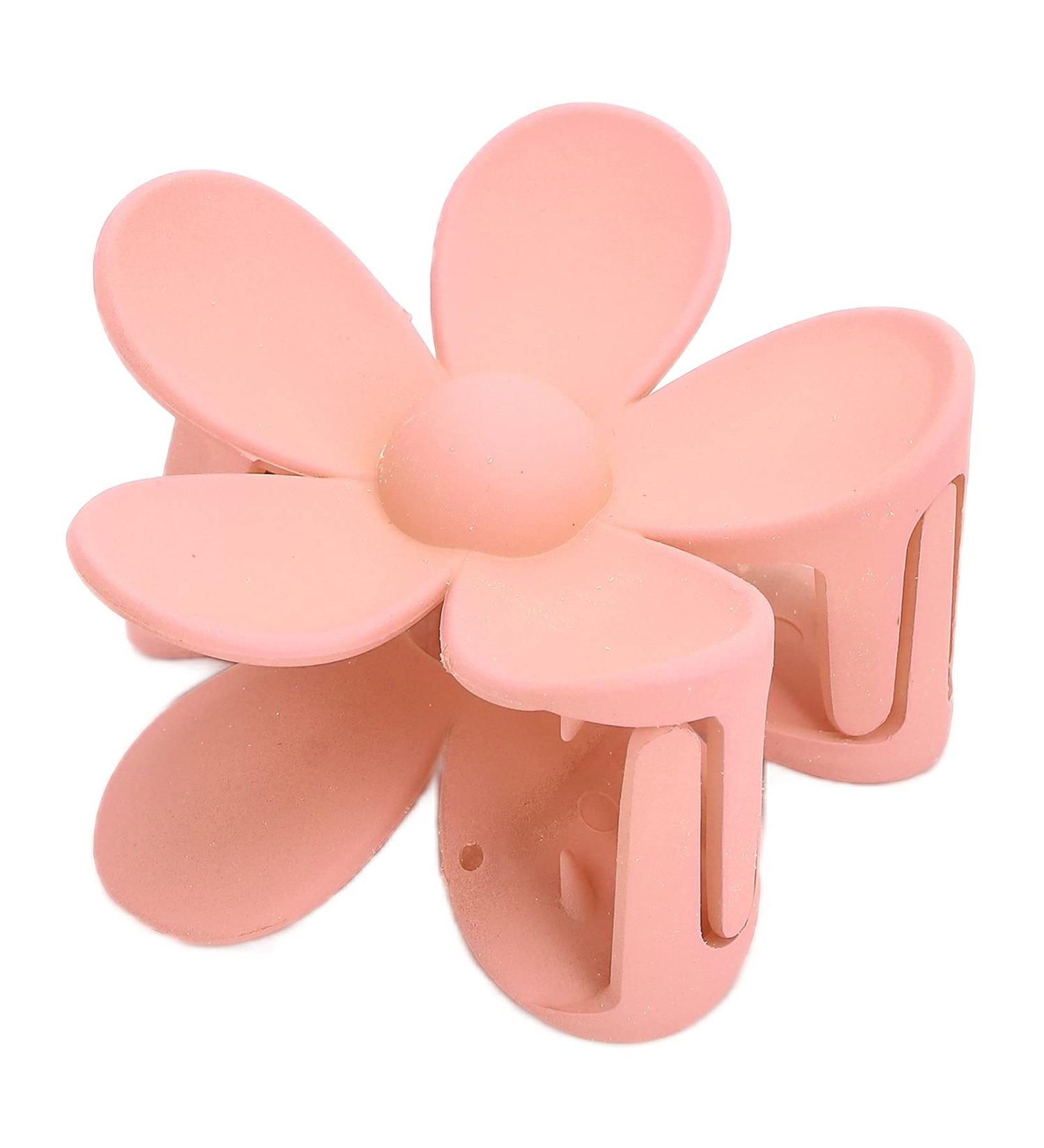 Plastic Jaw Clip Exquisite Flower Shape Hair Claw Clips Double Lock Tooth for Women Girls Headwear(Meat meal) - Buy Online on GoSupps.com