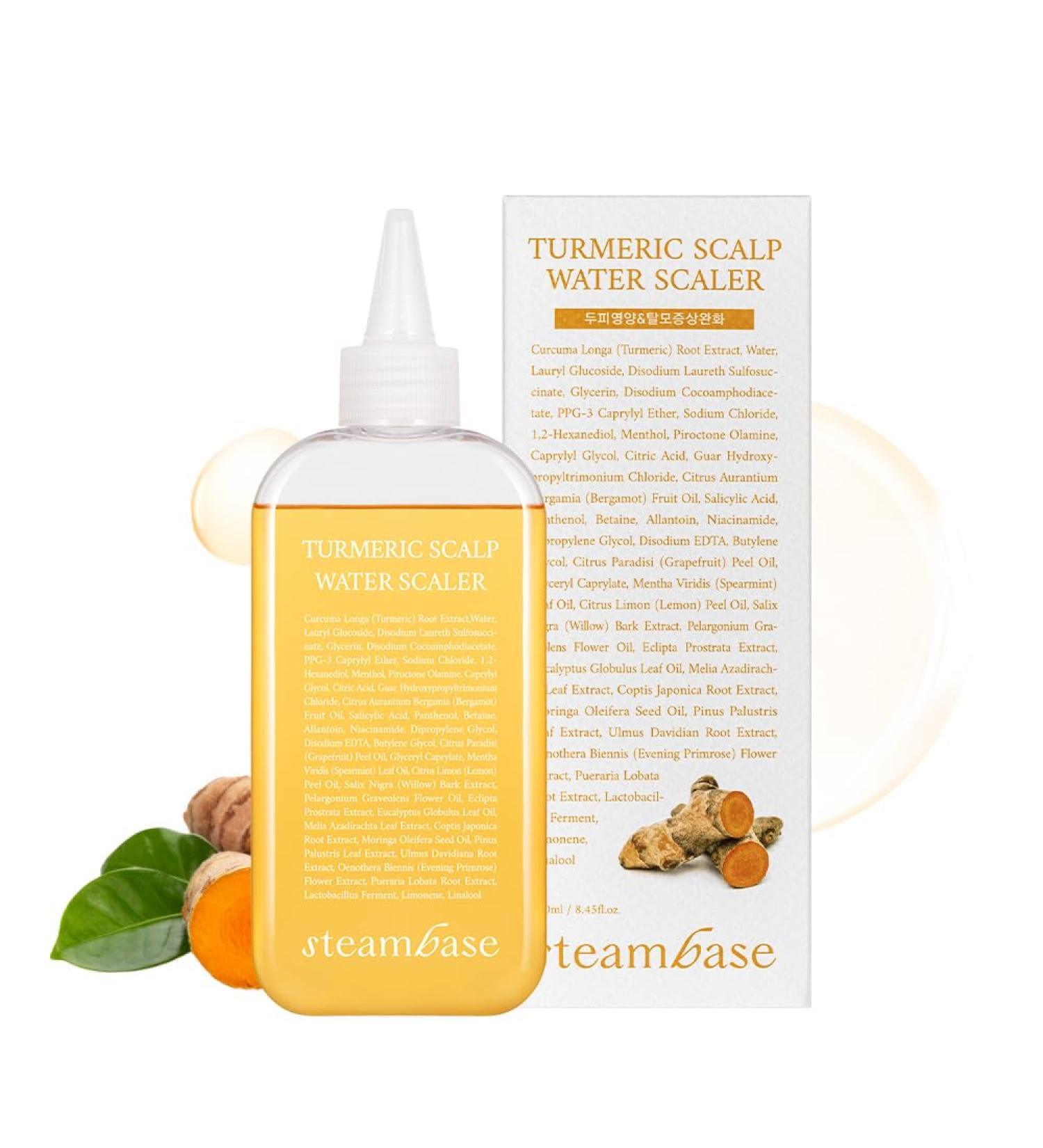 Turmeric Scalp Water Scaler | Nourishing Exfoliant for Healthy Hair | BHA & Turmeric | Anti-Hair Thinning | 8.42 fl oz | For Dry/Oily Scalp - Buy Online on GoSupps.com