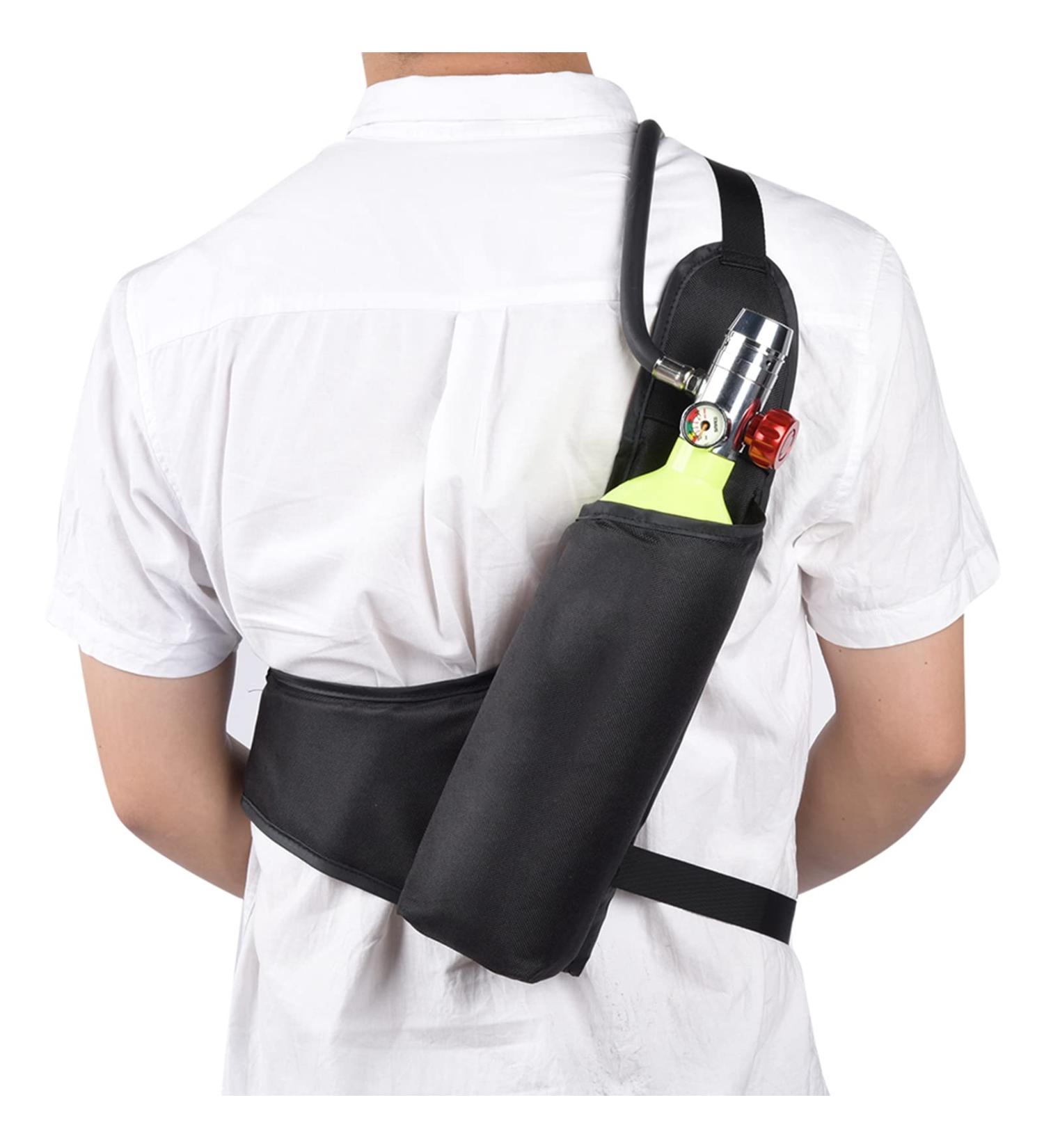 Oxygen Bottle Bag Tear Resistant Portable Oxygen Bag Shoulder Strap for Underwater Activity (S408) - Buy Online on GoSupps.com