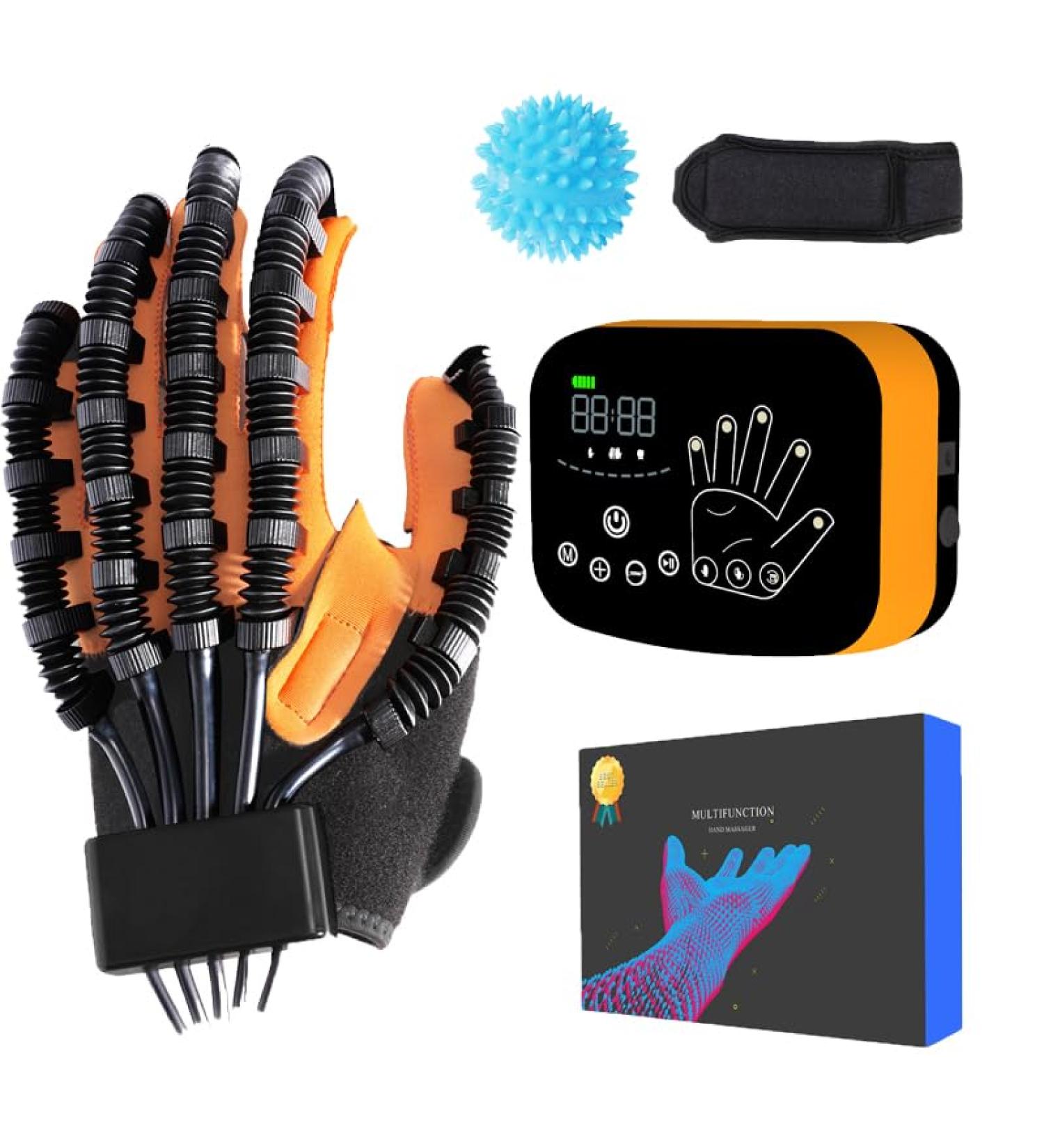 Rehabilitation Robot Gloves for Stroke Recovery | Hemiplegia Finger Rehab Trainer | USB Charging | Home Use (Left Hand L - Buy Online on GoSupps.com
